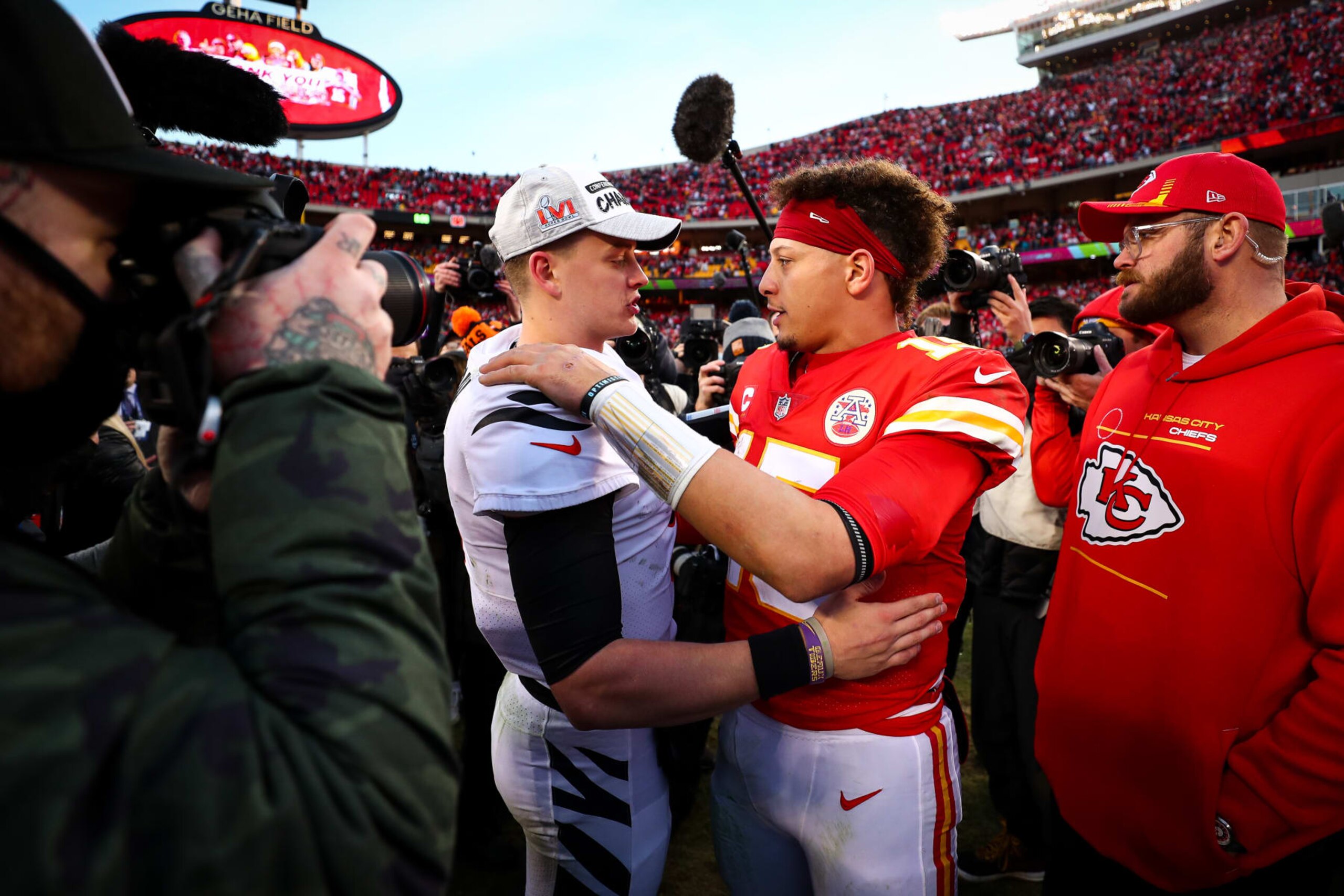 Joe Burrow and Patrick Mahomes