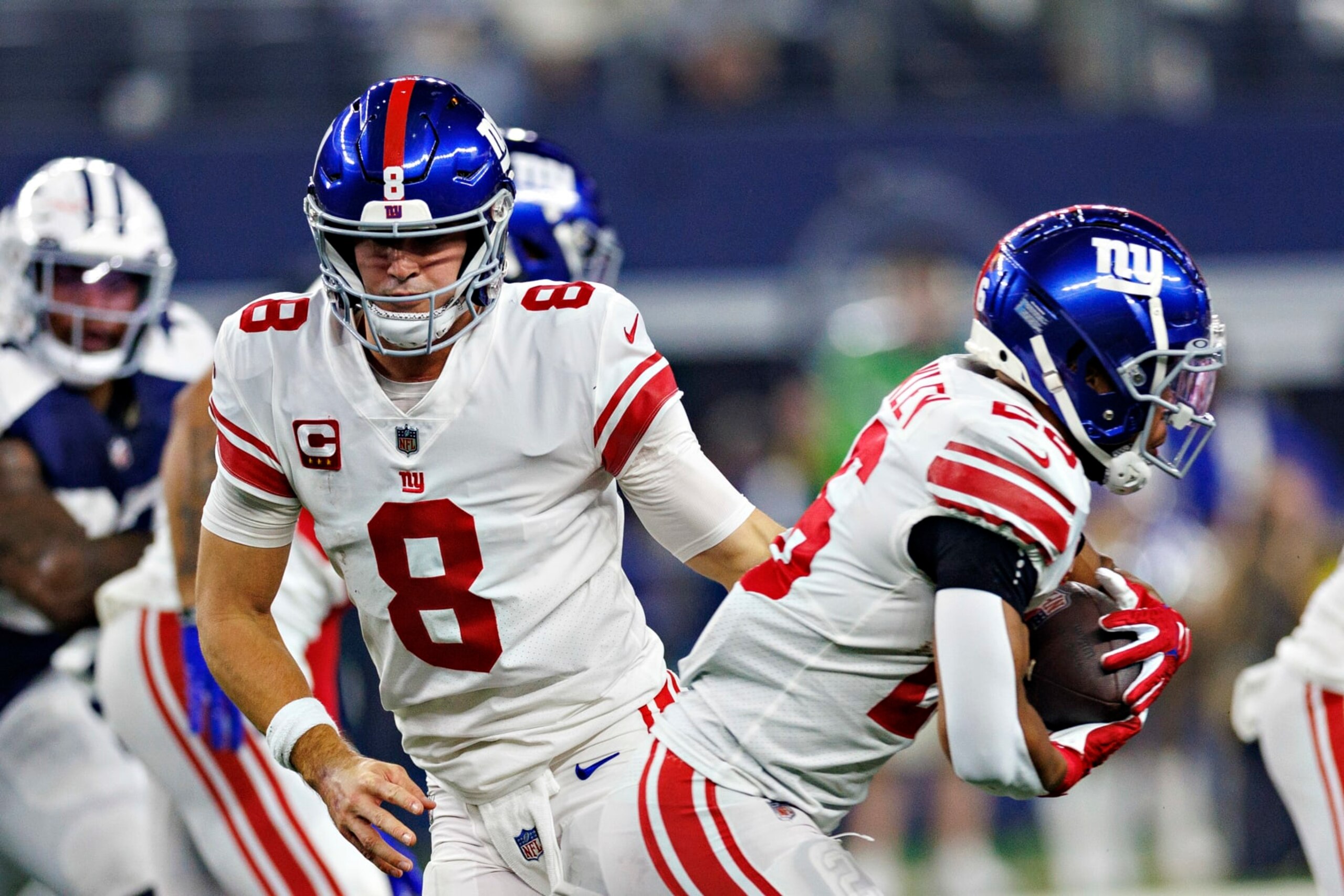 Daniel Jones and Saquon Barkley