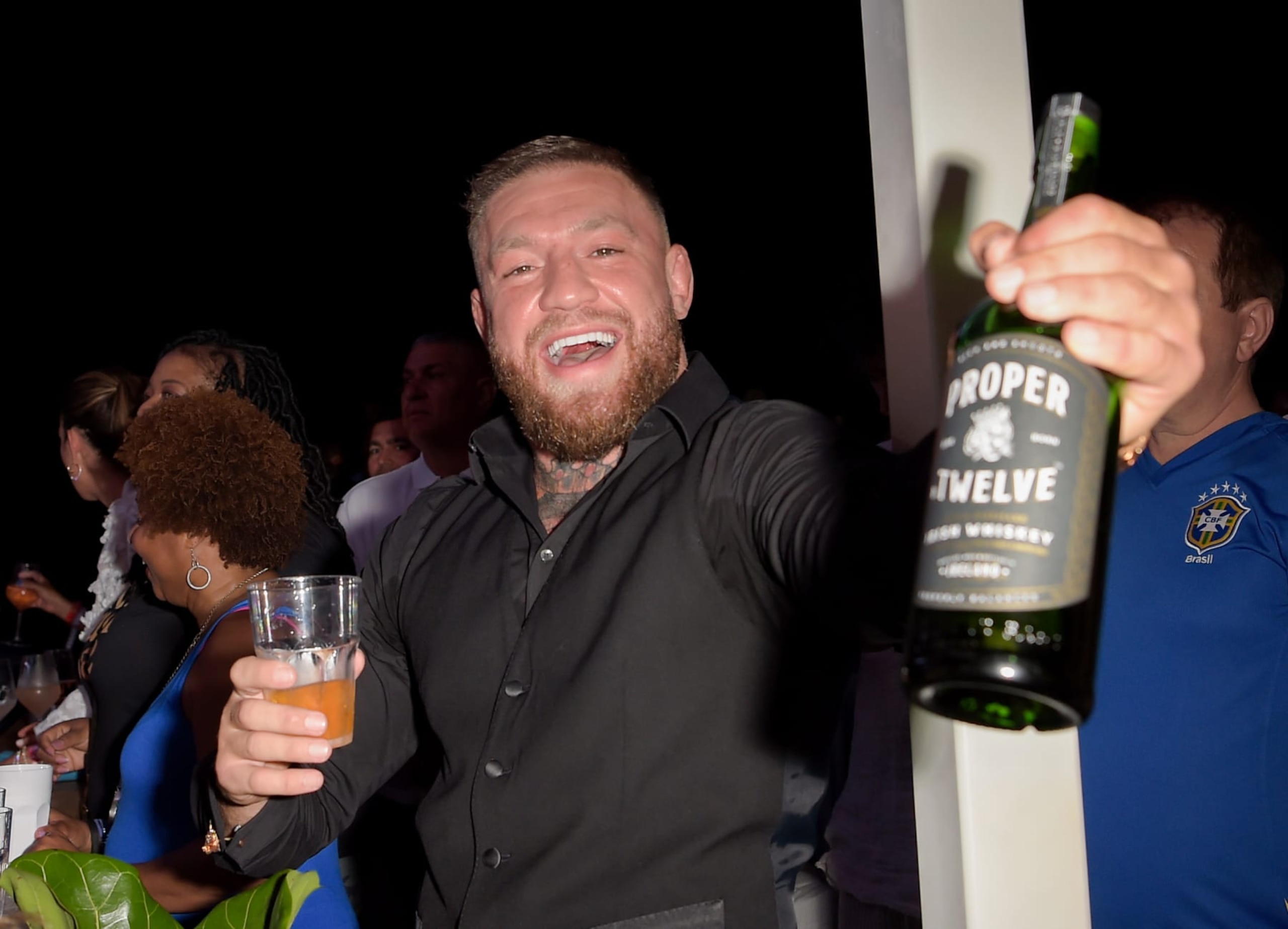 CANNES, FRANCE - JUNE 20: Conor McGregor attends as Spotify hosts an evening of music with star-studded performances with DJ Pee .Wee aka Anderson .Paak and Kendrick Lamar, during Cannes Lions 2022 at Spotify Beach on June 20, 2022 in Cannes, France. (Photo by Antony Jones/Getty Images for Spotify) CANNES, FRANCE - JUNE 20: Conor McGregor attends as Spotify hosts an evening of music with star-studded performances with DJ Pee .Wee aka Anderson .Paak and Kendrick Lamar, during Cannes Lions 2022 at Spotify Beach on June 20, 2022 in Cannes, France. (Photo by Antony Jones/Getty Images for Spotify)