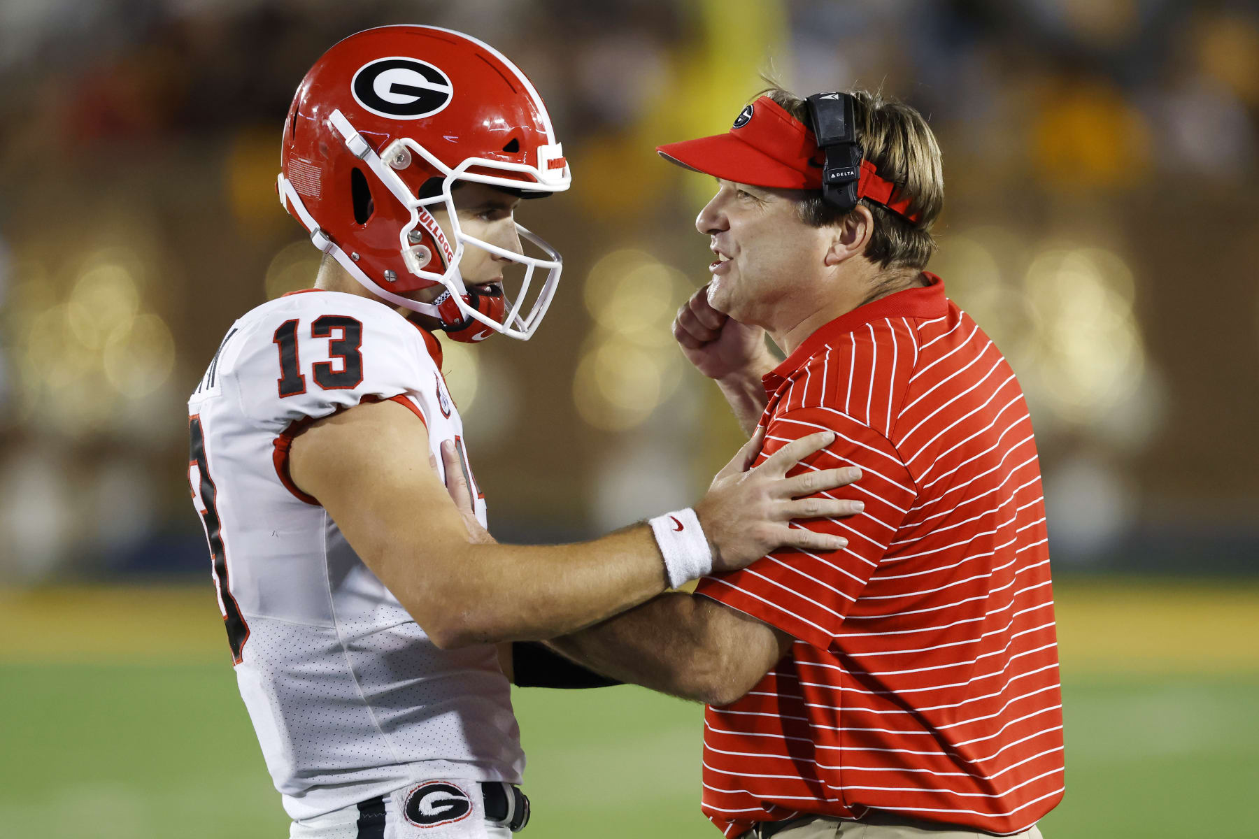 Stetson Bennett and Kirby Smart