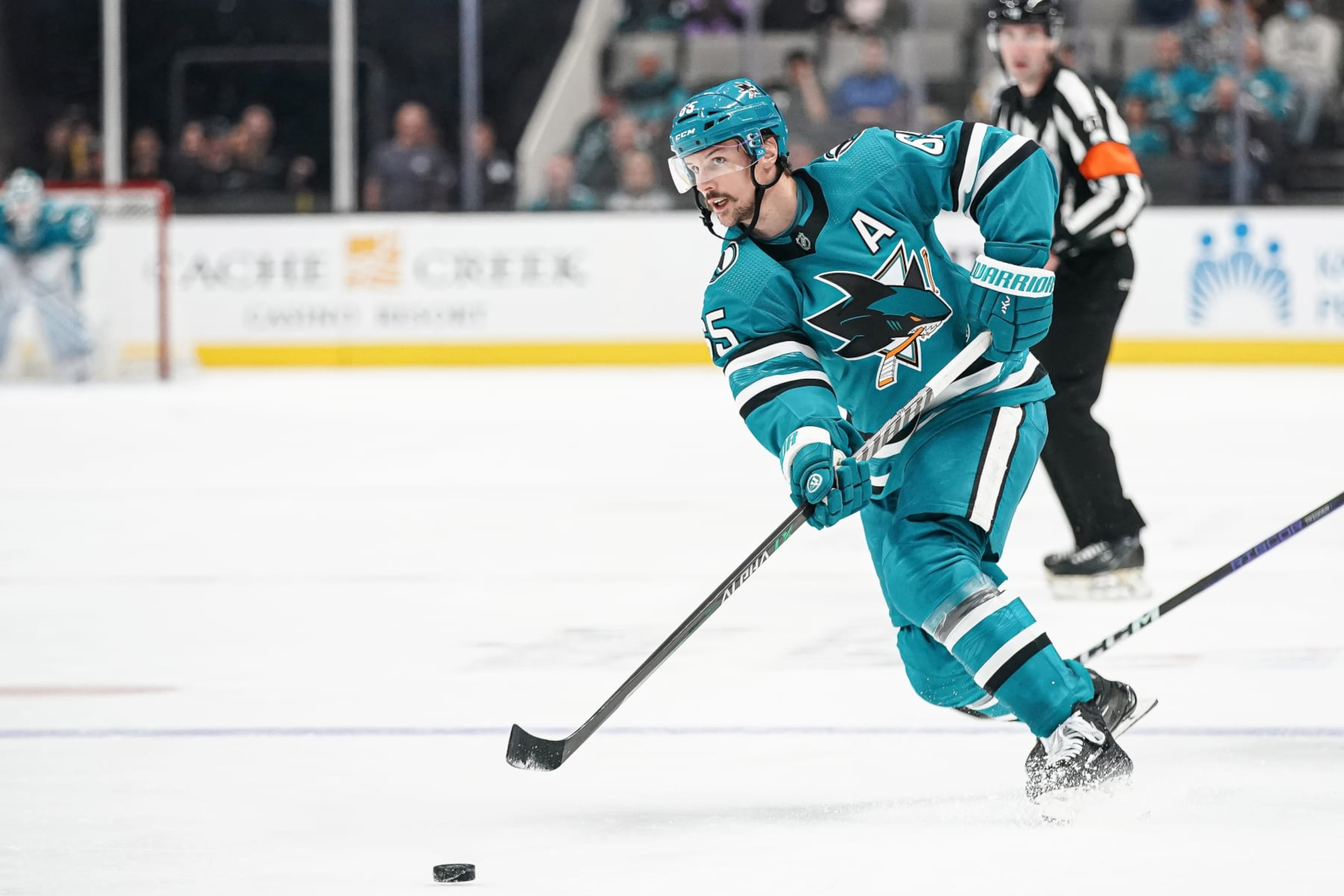 San Jose Sharks defenseman Erik Karlsson.
