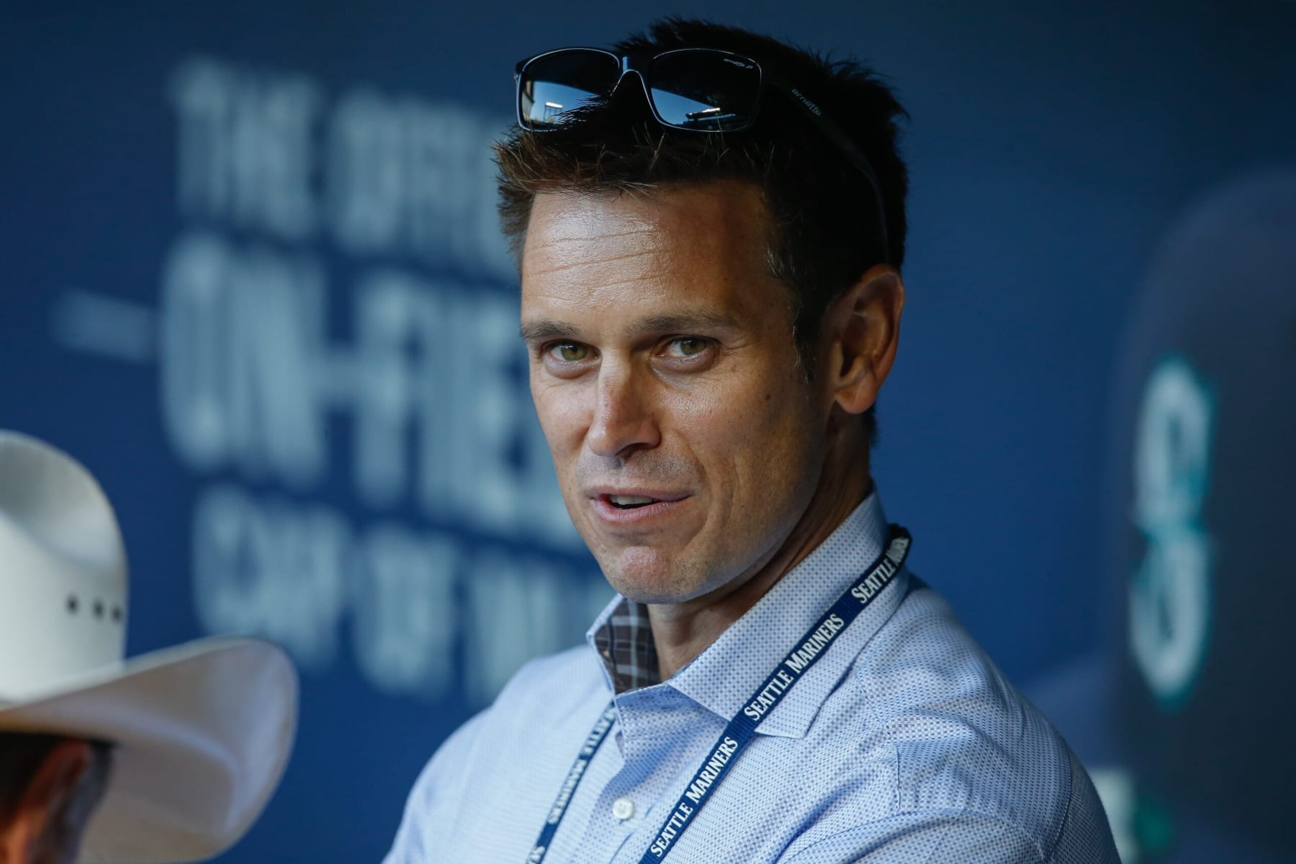SEATTLE, WA - SEPTEMBER 30:  GM Jerry Dipoto of the Seattle Mariners looks on from the dugout prior to the game against the Houston Astros at Safeco Field on September 30, 2015 in Seattle, Washington.  (Photo by Otto Greule Jr/Getty Images)