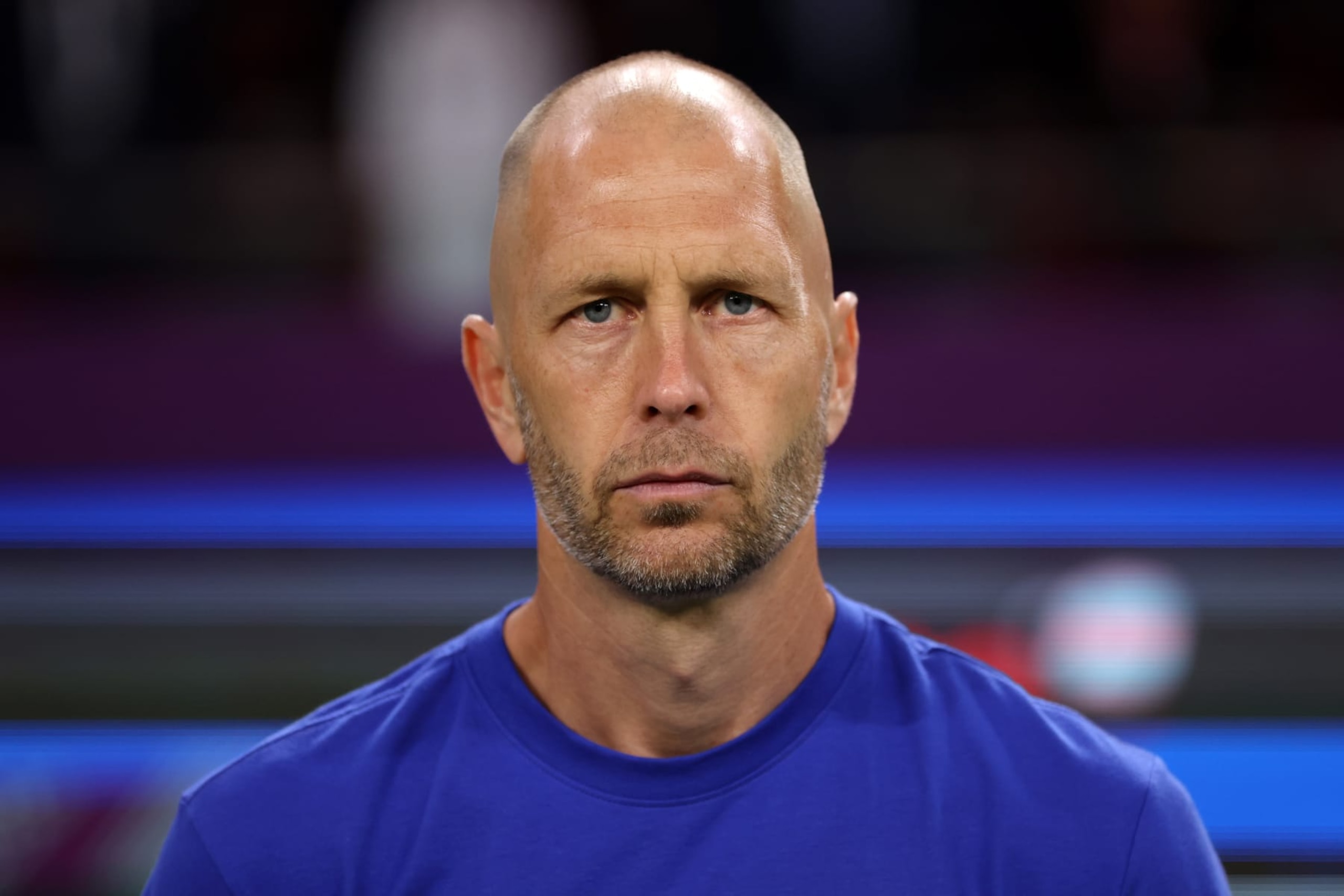 DOHA, QATAR - DECEMBER 03: Gregg Berhalter, Head Coach of United States, is seen prior to the FIFA World Cup Qatar 2022 Round of 16 match between Netherlands and USA at Khalifa International Stadium on December 03, 2022 in Doha, Qatar. (Photo by Clive Brunskill/Getty Images) DOHA, QATAR - DECEMBER 03: Gregg Berhalter, Head Coach of United States, is seen prior to the FIFA World Cup Qatar 2022 Round of 16 match between Netherlands and USA at Khalifa International Stadium on December 03, 2022 in Doha, Qatar. (Photo by Clive Brunskill/Getty Images)