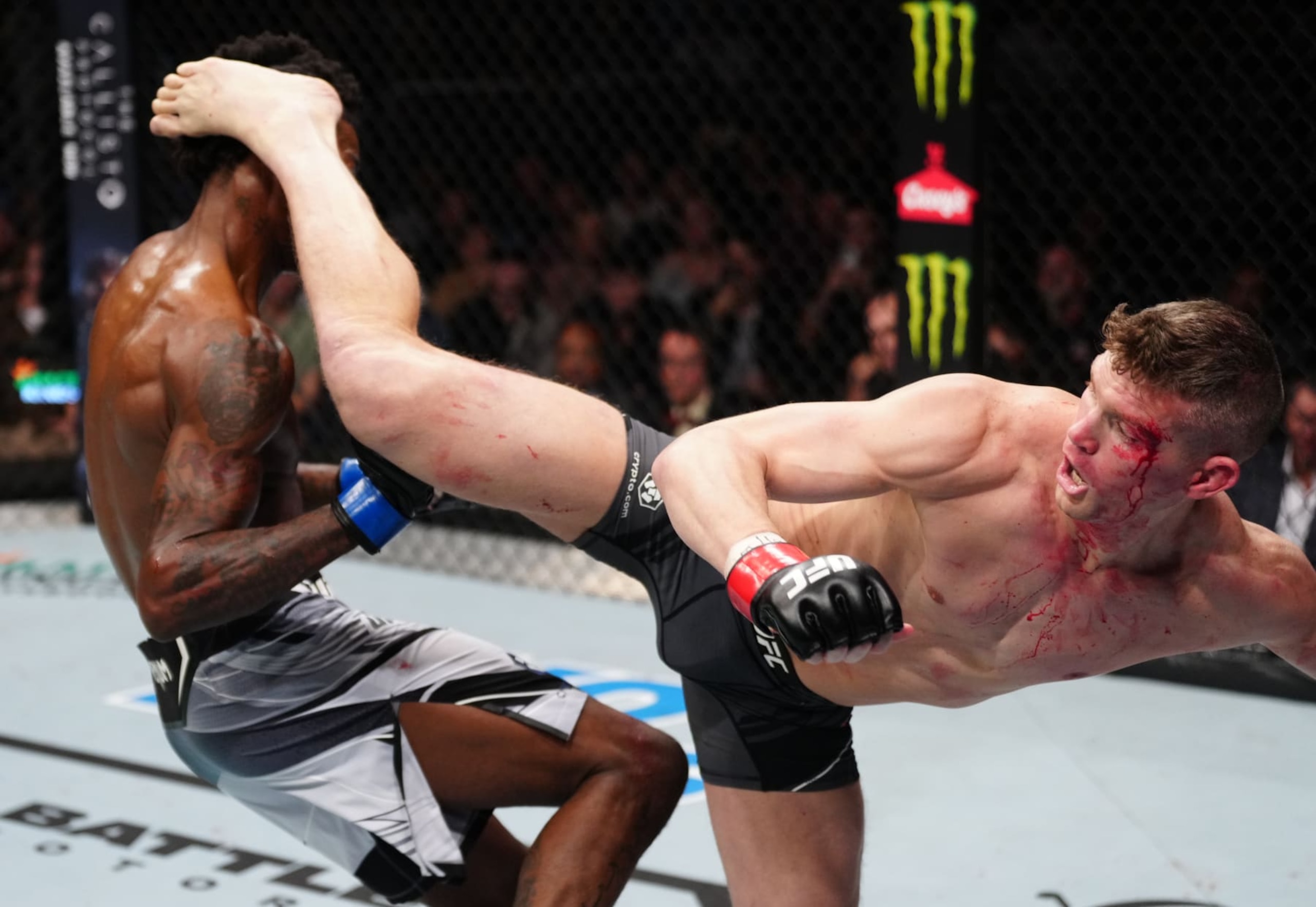 Stephen Thompson kicks Kevin Holland.