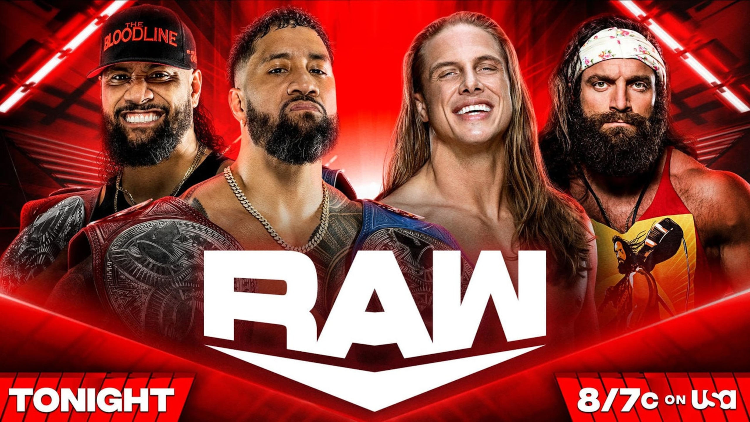 The Usos, Matt Riddle and Elias.