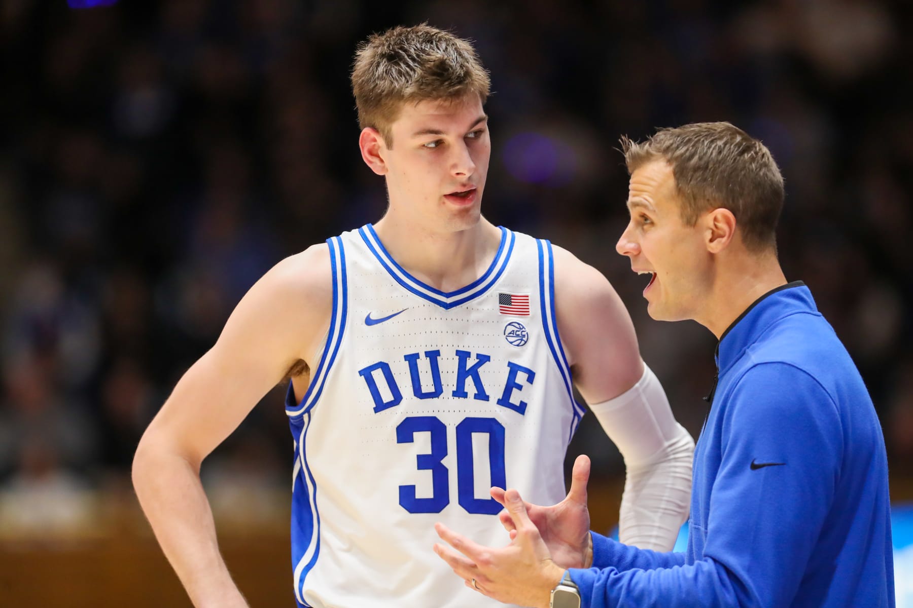 Duke's Kyle Filipowski and Jon Scheyer
