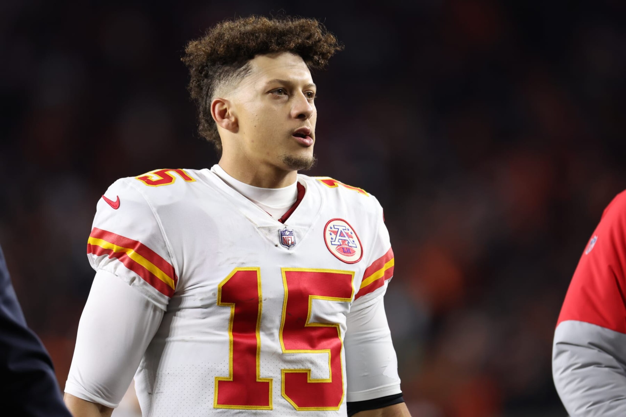 CINCINNATI, OH - DECEMBER 04: Kansas City Chiefs quarterback Patrick Mahomes (15) walks off the field after the game against the Kansas City Chiefs and the Cincinnati Bengals on December 4, 2022, at the Paycor Stadium in Cincinnati, OH. (Photo by Ian Johnson/Icon Sportswire via Getty Images)