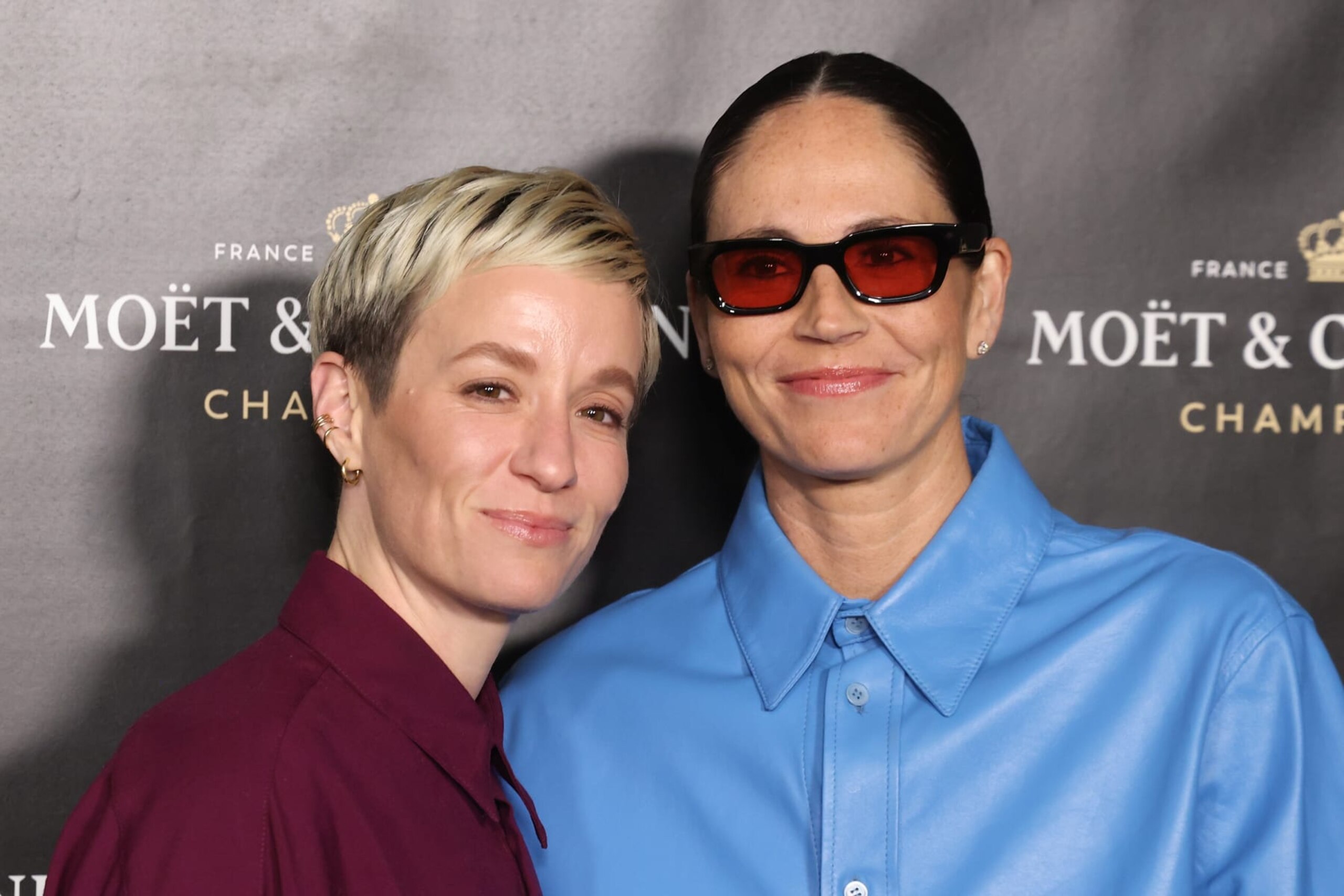 NEW YORK, NEW YORK - DECEMBER 05: Megan Rapinoe and Sue Bird attend the 2022 Moet & Chandon Holiday Celebration at Lincoln Center on December 05, 2022 in New York City. (Photo by Taylor Hill/WireImage) NEW YORK, NEW YORK - DECEMBER 05: Megan Rapinoe and Sue Bird attend the 2022 Moet & Chandon Holiday Celebration at Lincoln Center on December 05, 2022 in New York City. (Photo by Taylor Hill/WireImage)