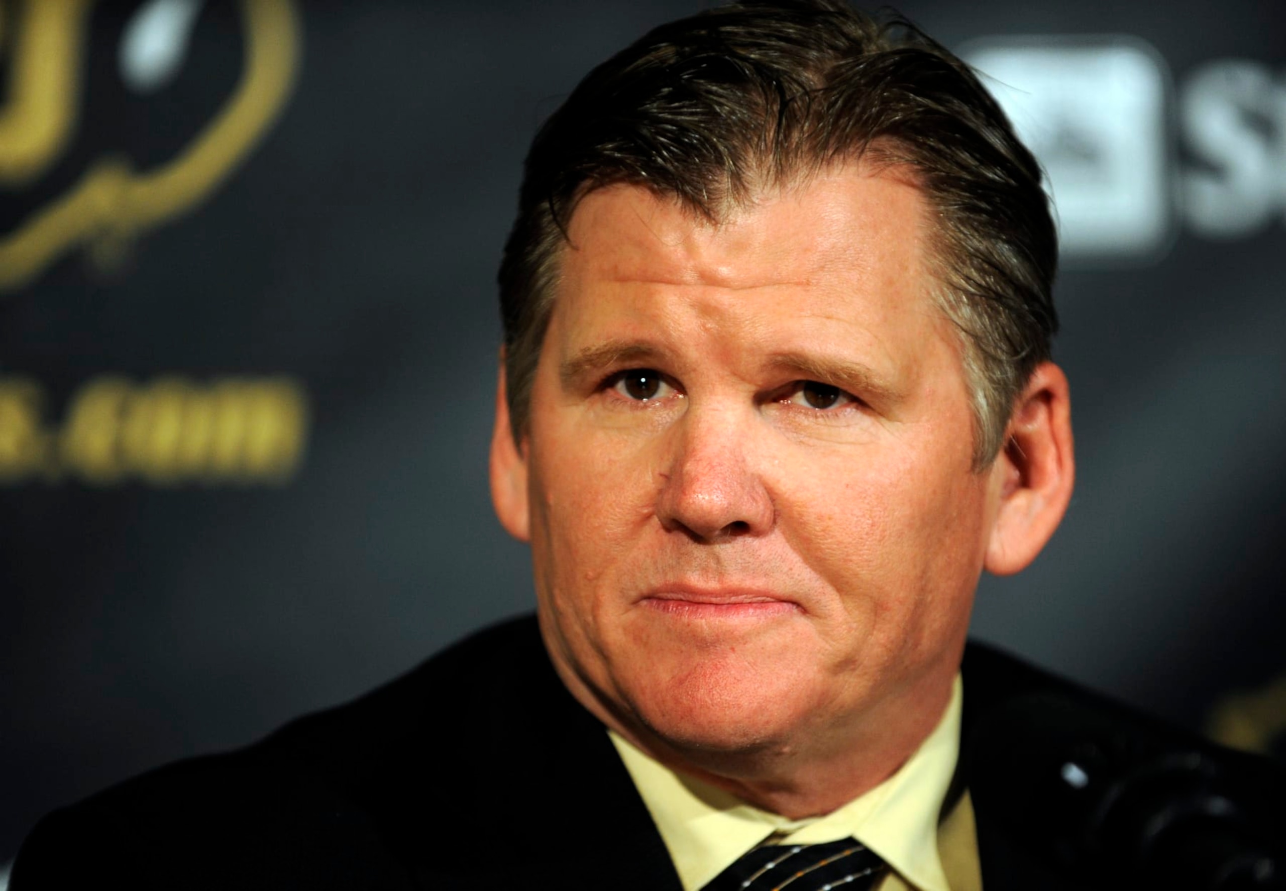 HAWKINS09--Dan Hawkins has been relieved of his duties as head coach of the football team immediately at the University of Colorado. Hawkins talks to media Tuesday Nov. 09, 2010, on campus in Boulder. RJ Sangosti/ The Denver Post  (Photo By RJ Sangosti/The Denver Post via Getty Images)
