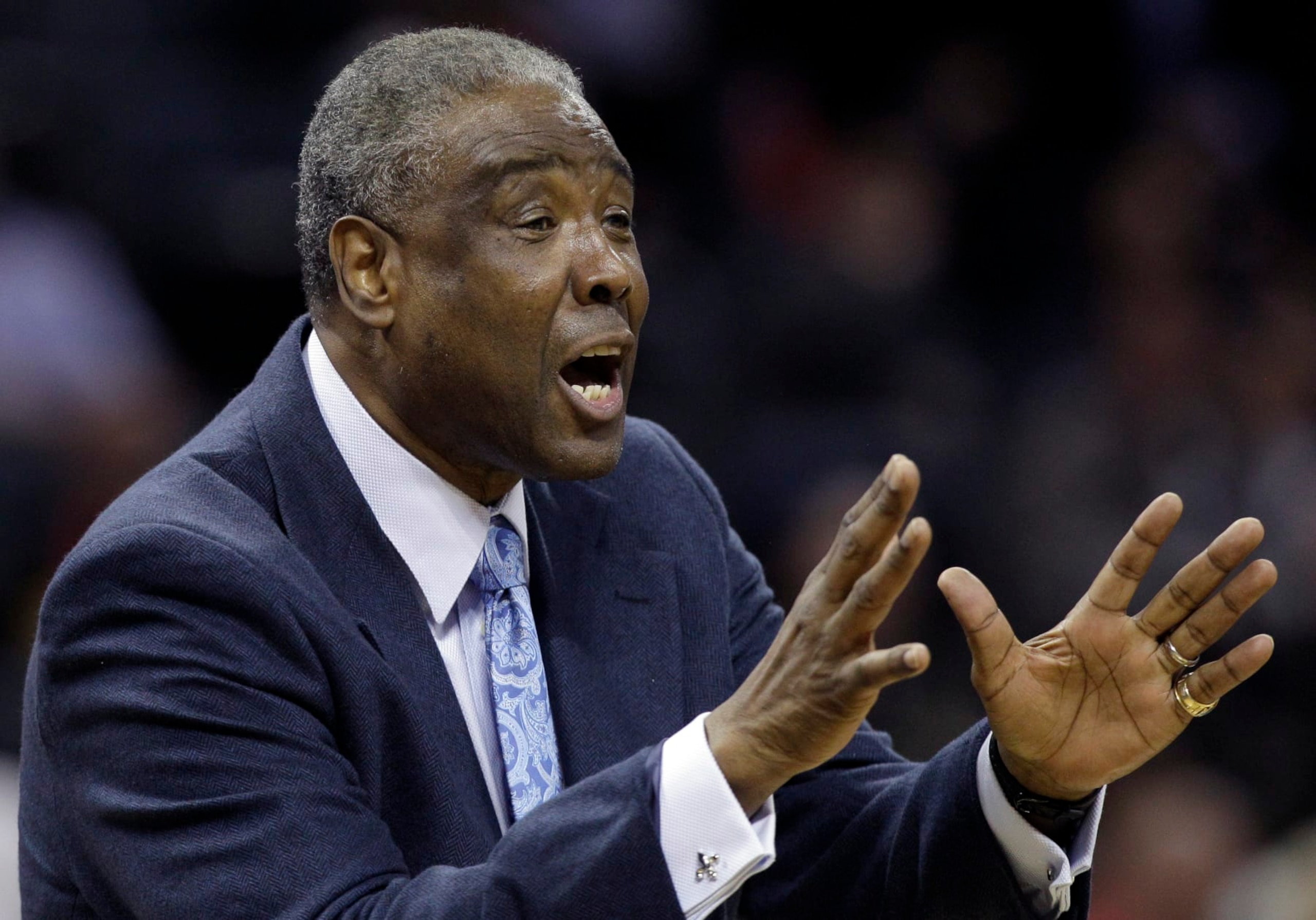 Charlotte Bobcats coach Paul Silas argues a call during the first half of an NBA basketball game against the Chicago Bulls in Charlotte, N.C., Wednesday, April 18, 2012. (AP Photo/Chuck Burton) Charlotte Bobcats coach Paul Silas argues a call during the first half of an NBA basketball game against the Chicago Bulls in Charlotte, N.C., Wednesday, April 18, 2012. (AP Photo/Chuck Burton)