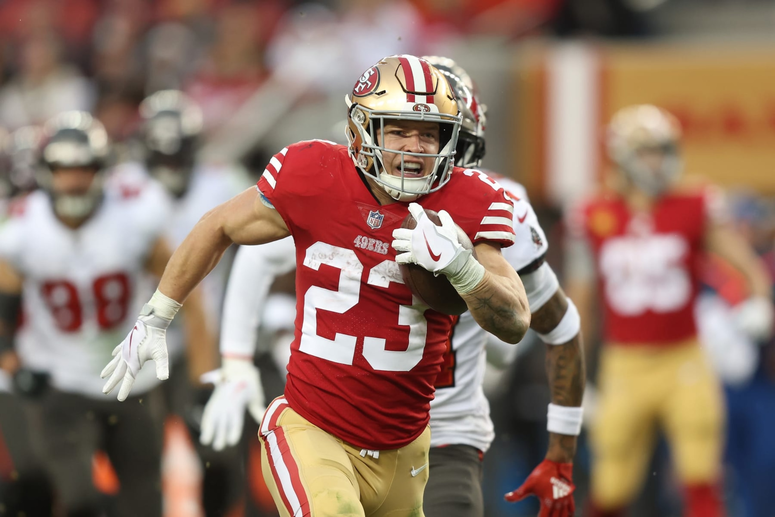 49ers RB Christian McCaffrey 49ers RB Christian McCaffrey