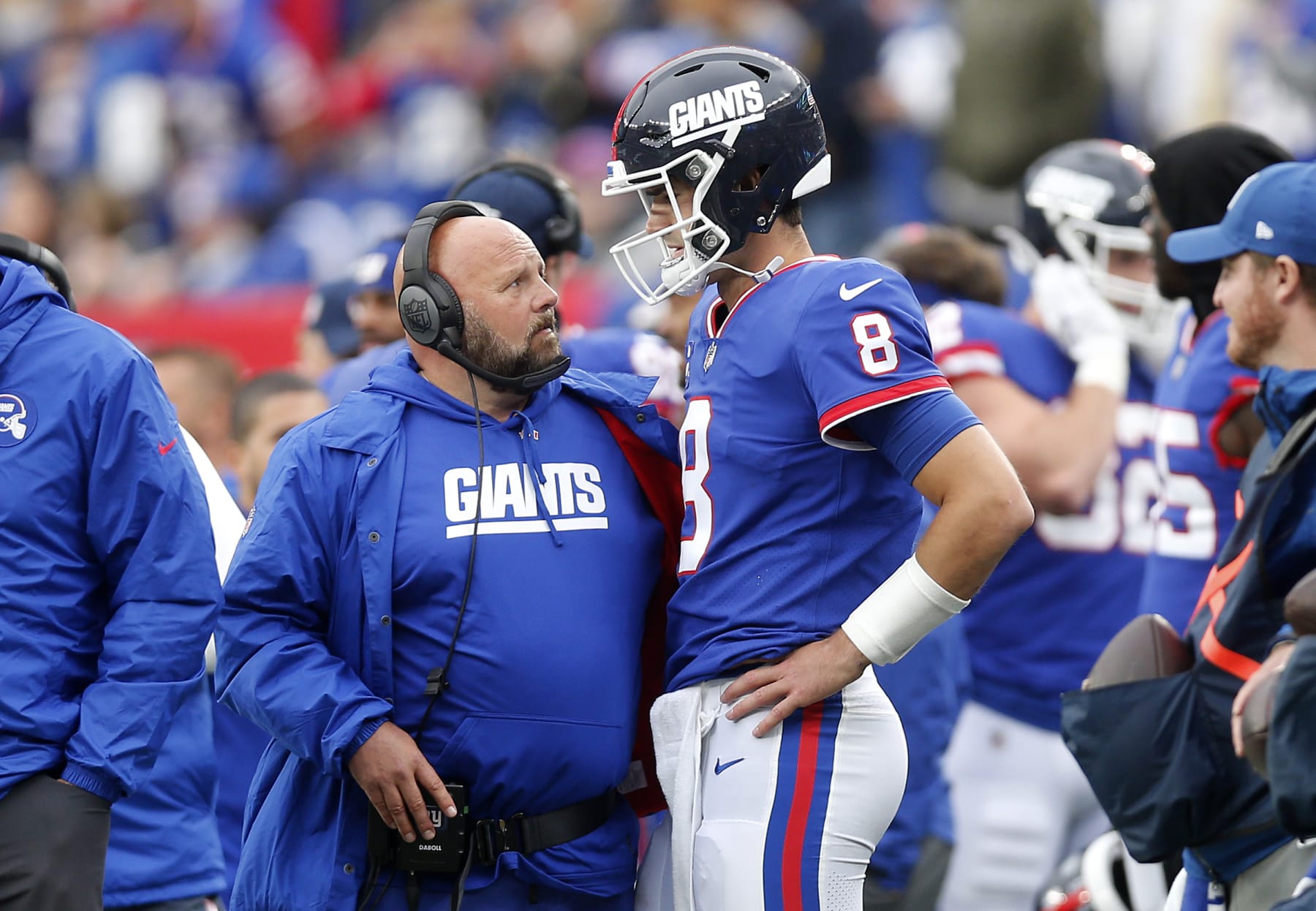 Brian Daboll and Daniel Jones