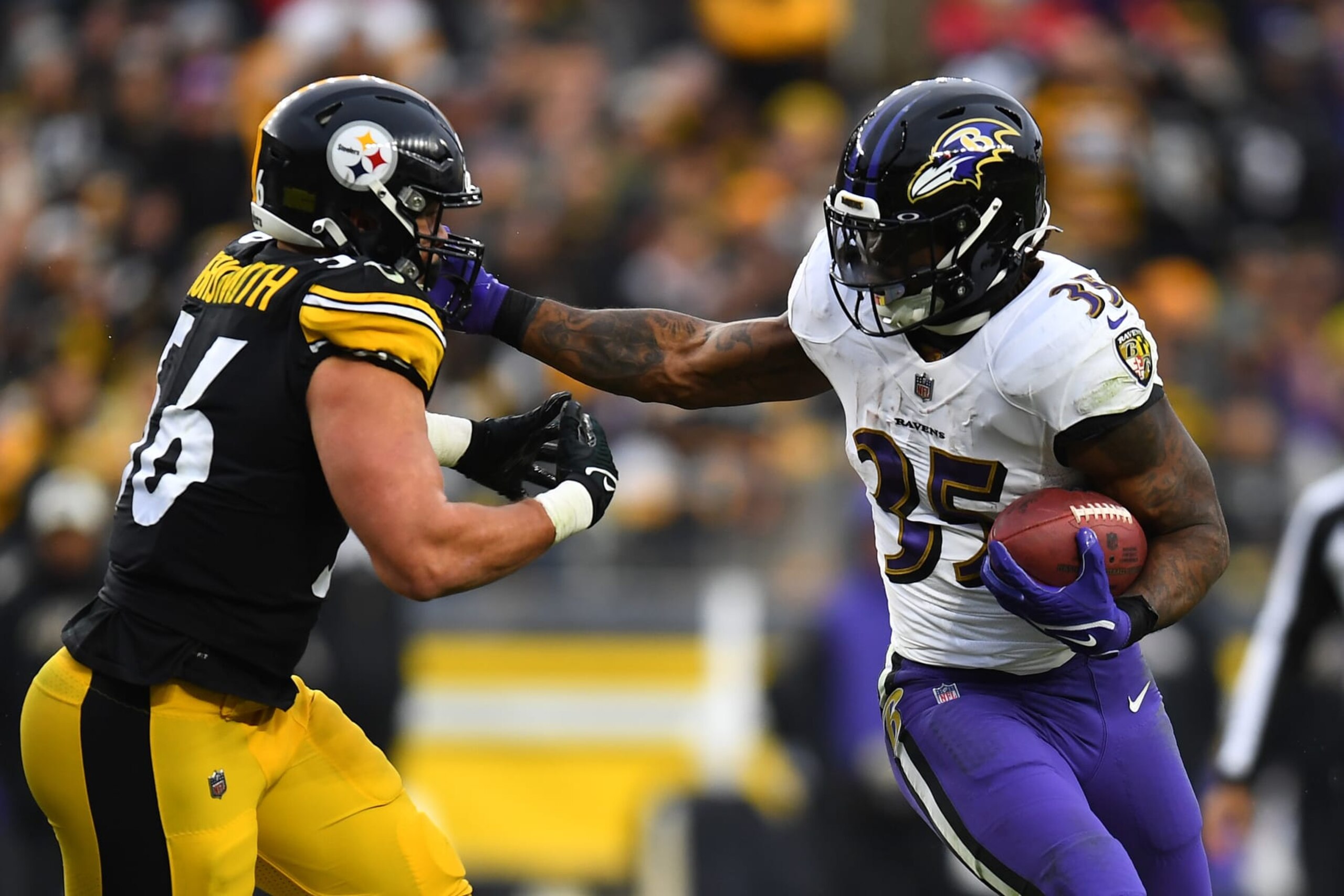 Ravens RB Gus Edwards Ravens RB Gus Edwards
