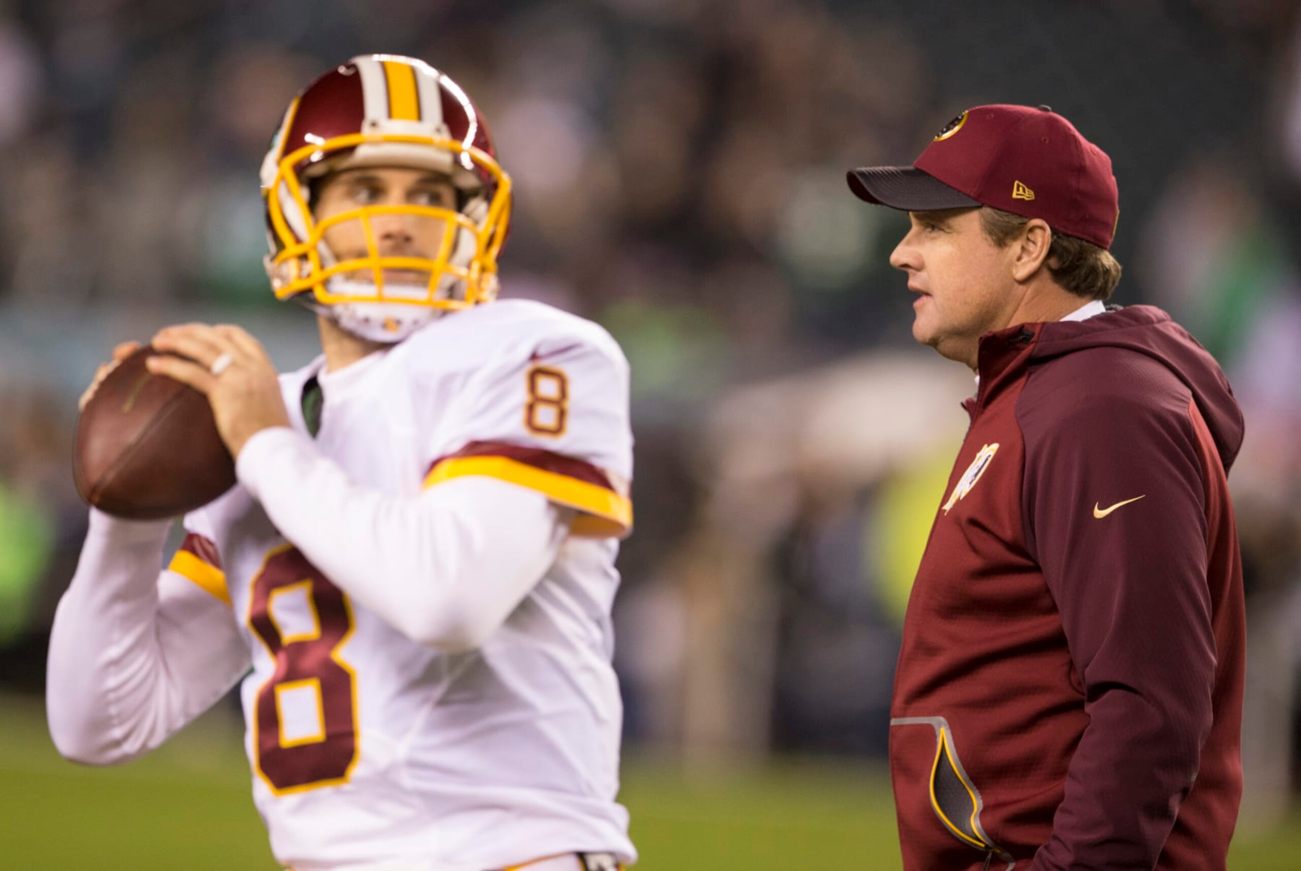 Kirk Cousins and Jay Gruden