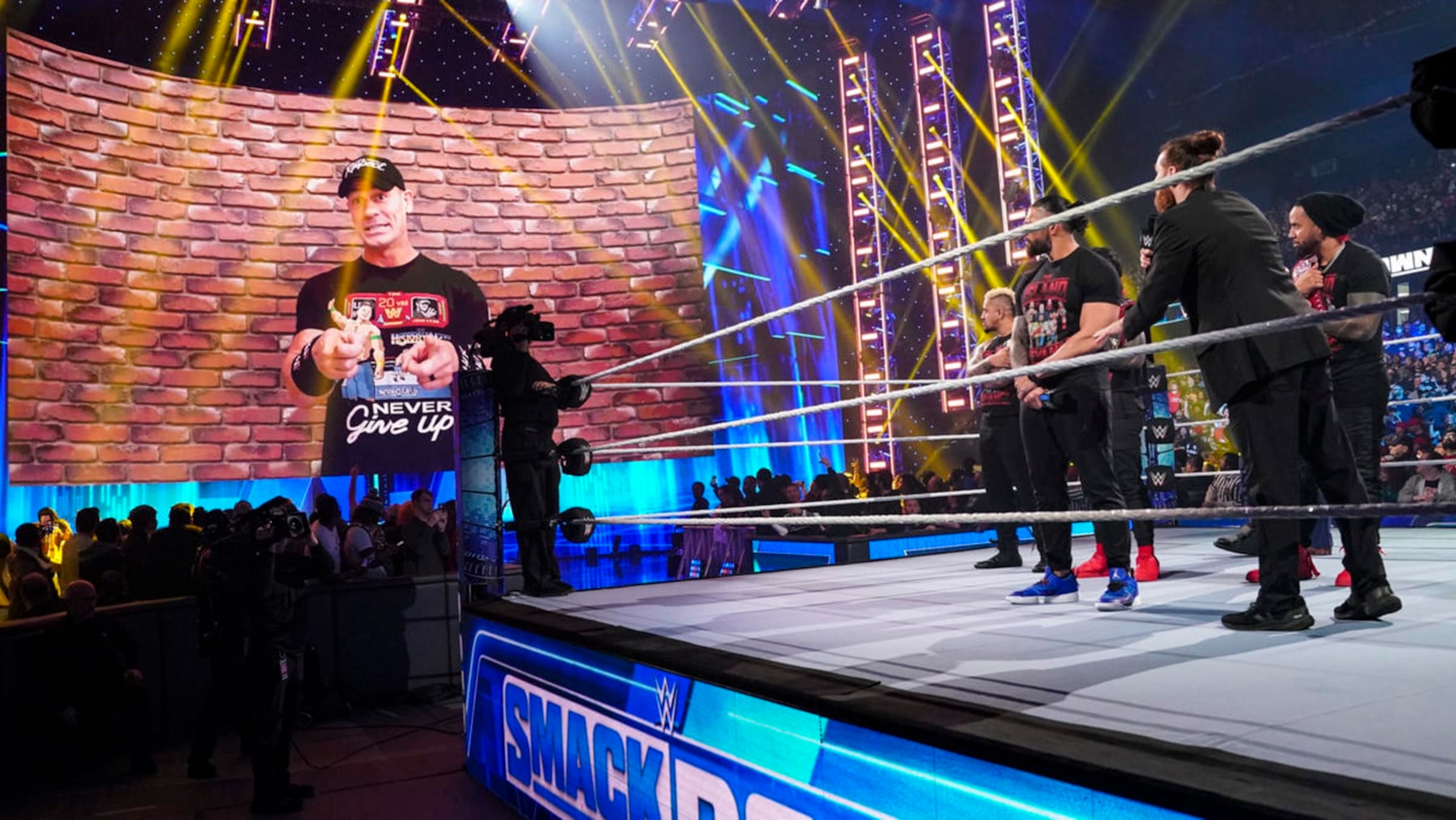 John Cena makes a surprise appearance. John Cena makes a surprise appearance.
