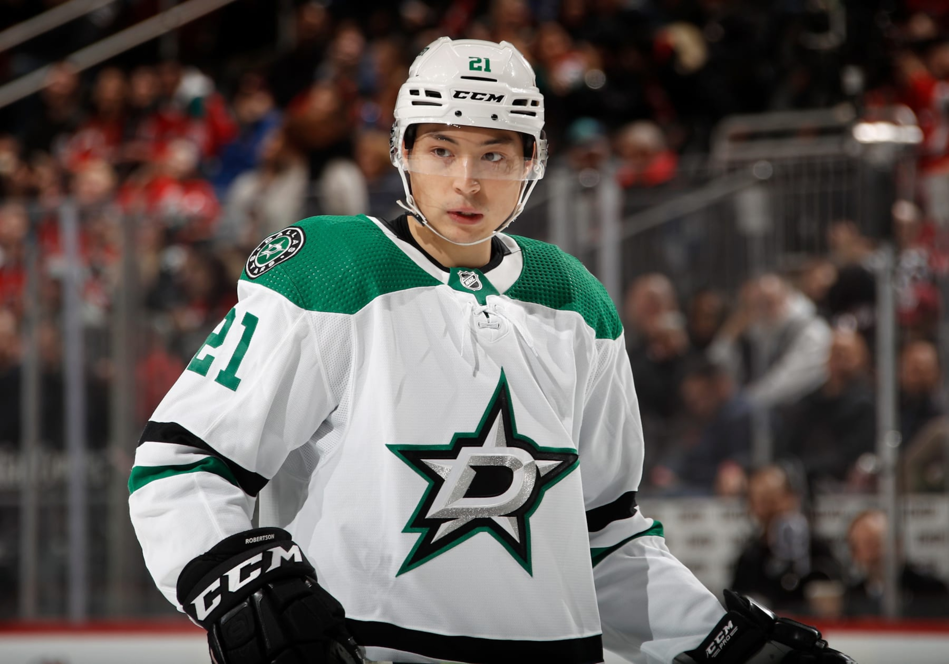 Dallas Stars winger Jason Robertson. Dallas Stars winger Jason Robertson.