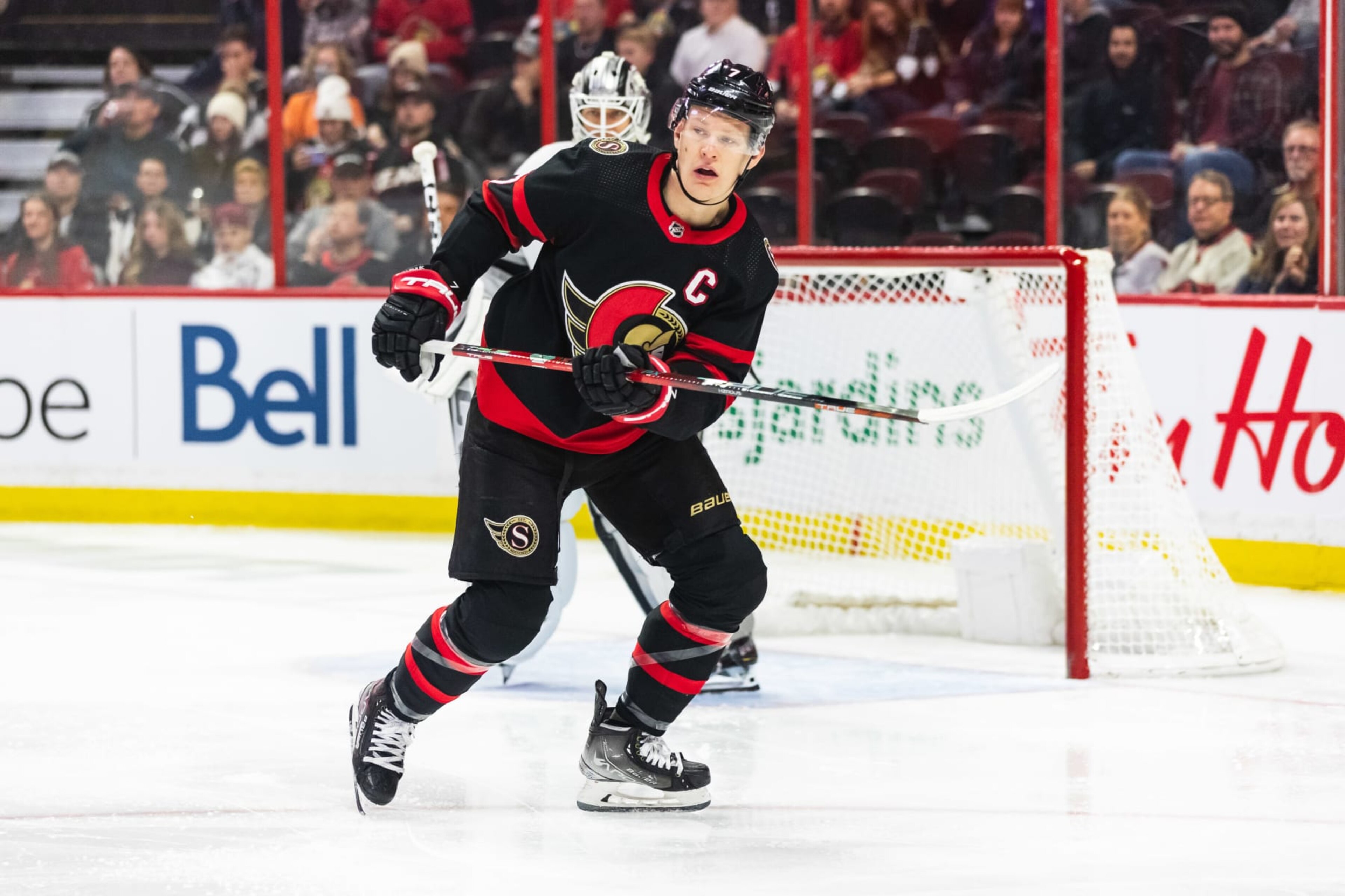 Ottawa Senators left wing Brady Tkachuk. Ottawa Senators left wing Brady Tkachuk.