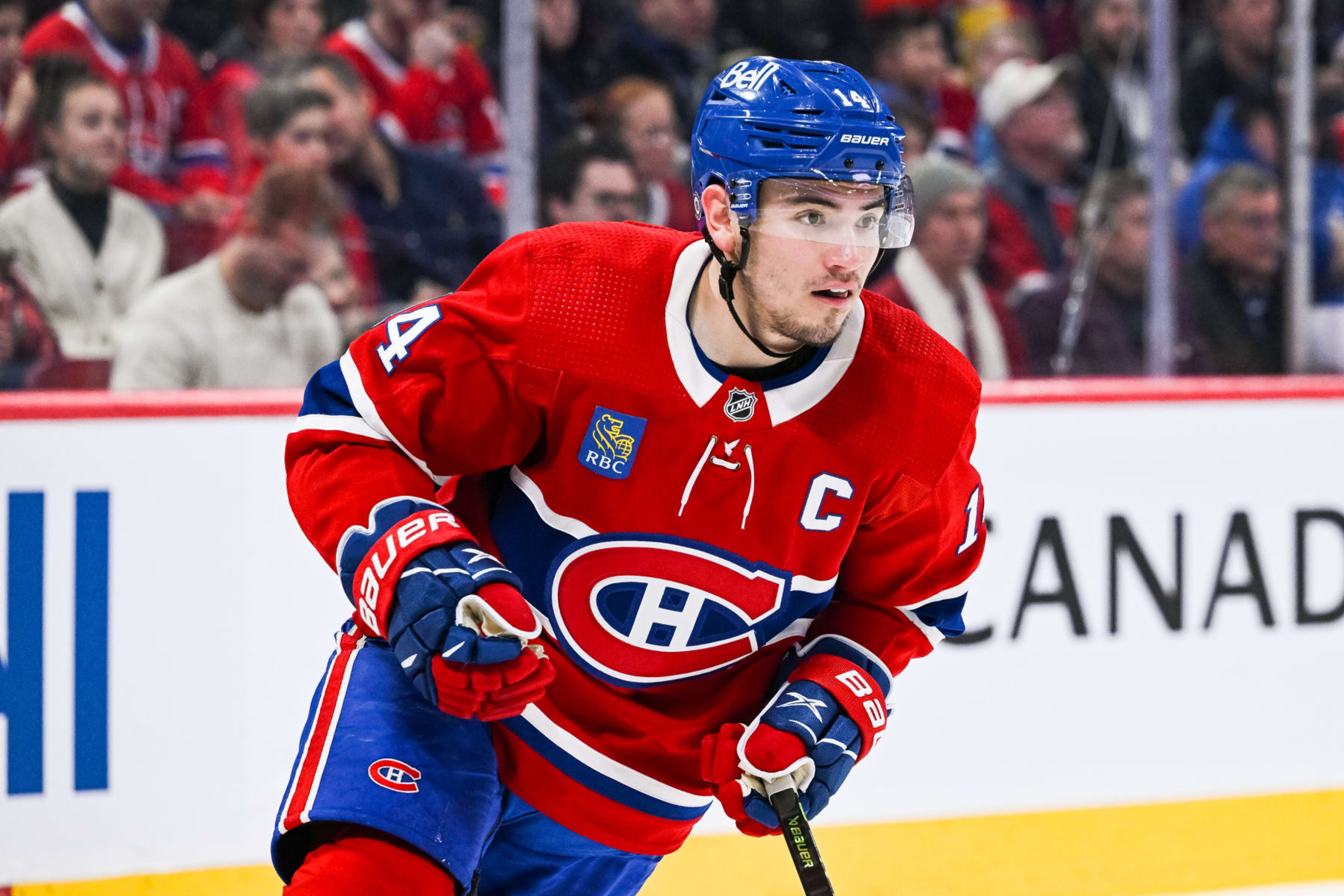 Montreal Canadiens captain Nick Suzuki. Montreal Canadiens captain Nick Suzuki.