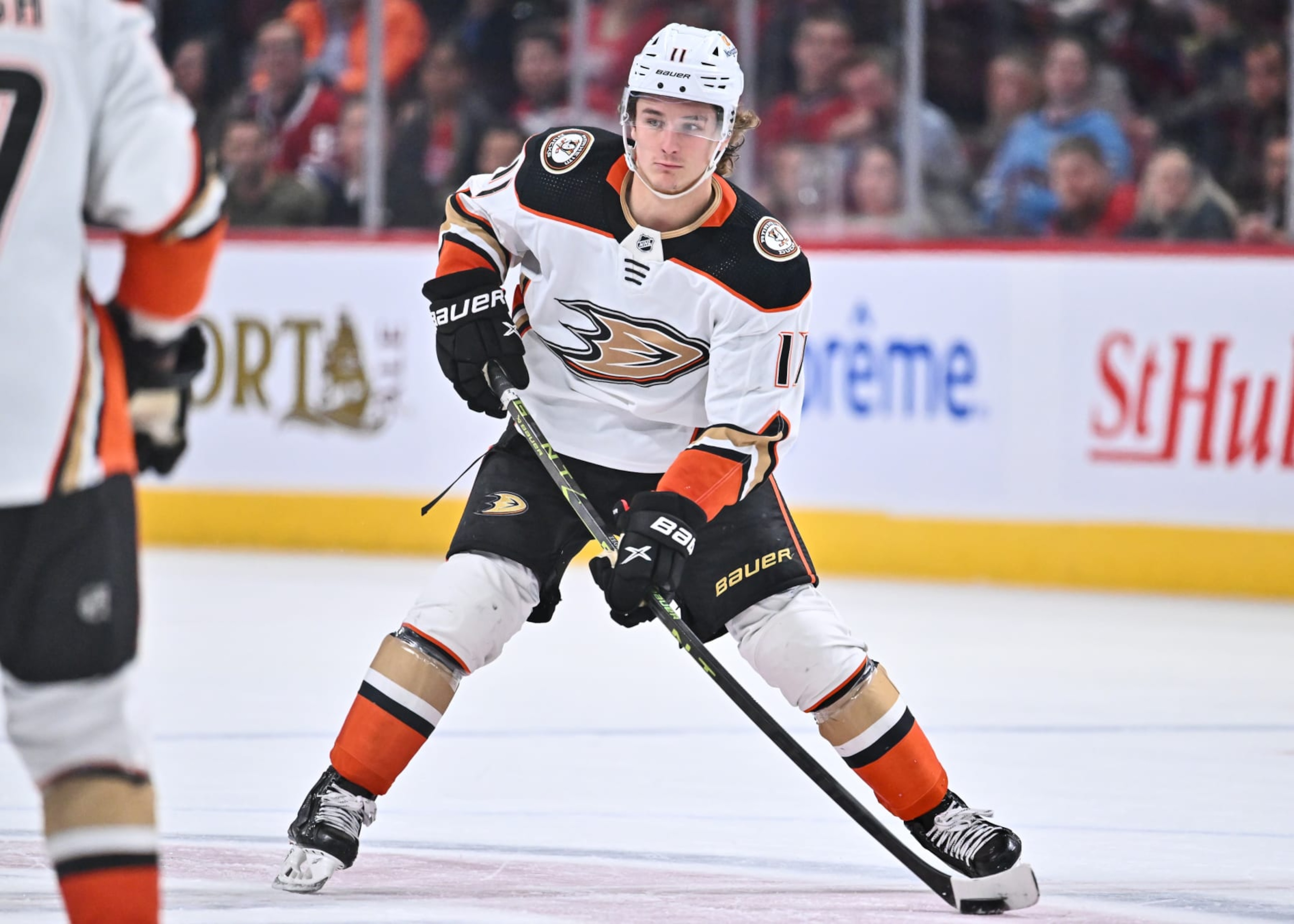 Anaheim Ducks center Trevor Zegras. Anaheim Ducks center Trevor Zegras.