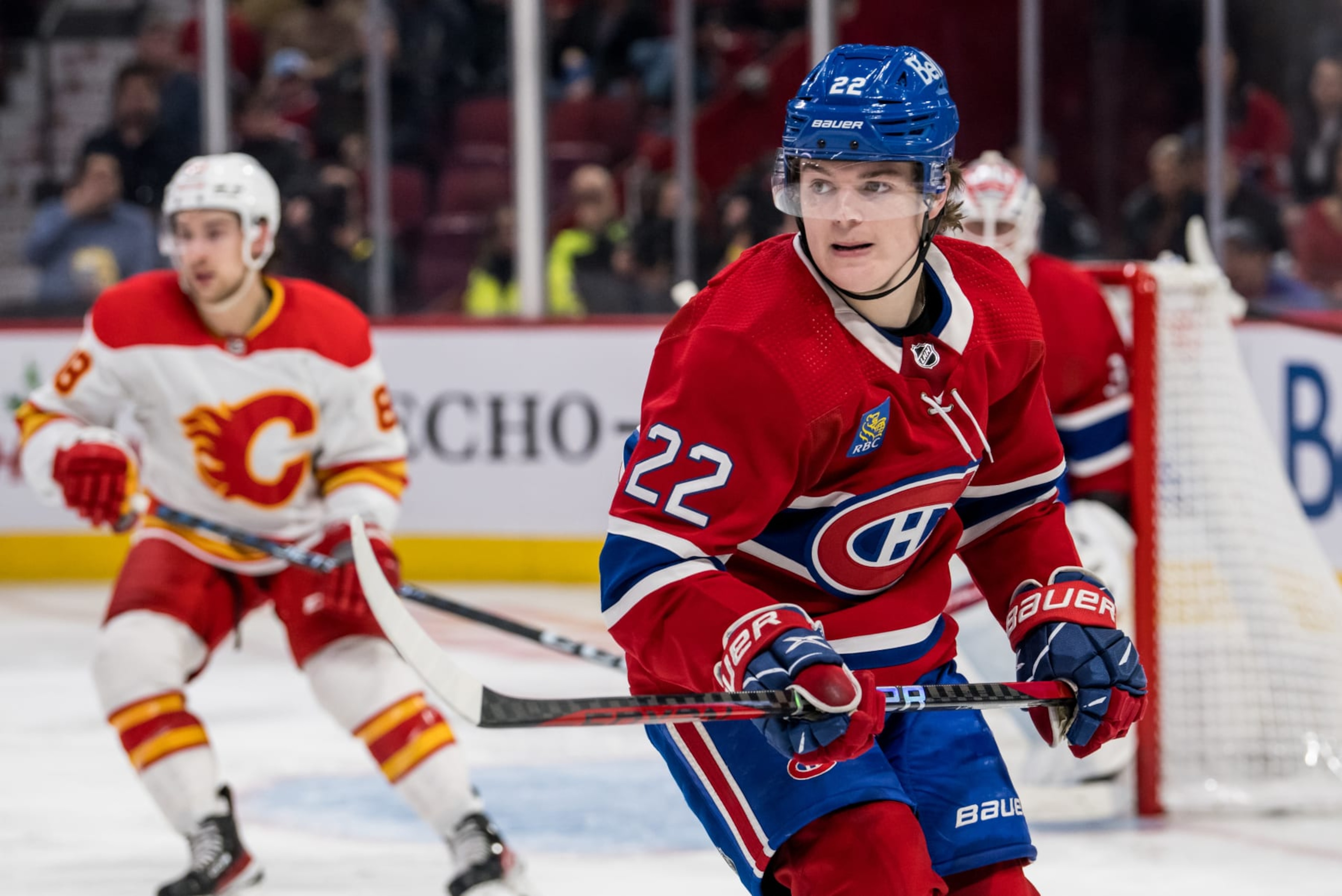 Montreal Canadiens left wing Cole Caufield. Montreal Canadiens left wing Cole Caufield.