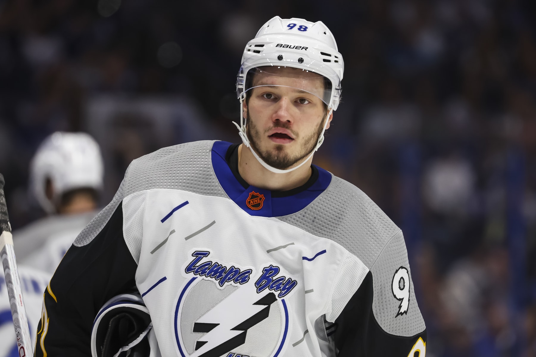 Tampa Bay Lightning defenseman Mikhail Sergachev