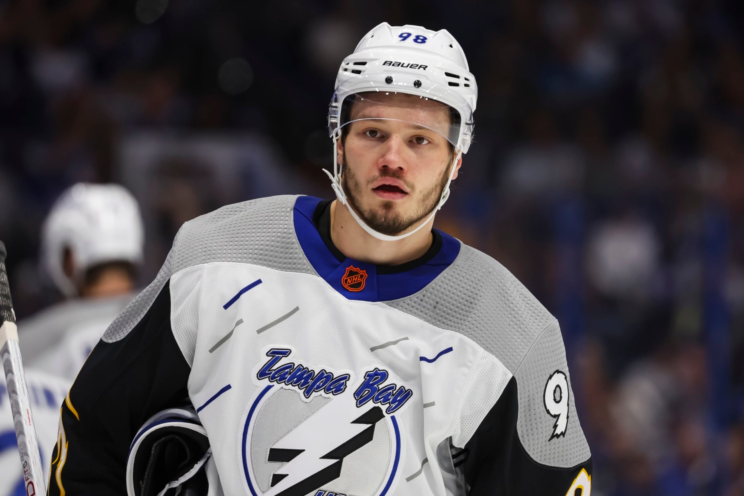 Tampa Bay Lightning defenseman Mikhail Sergachev