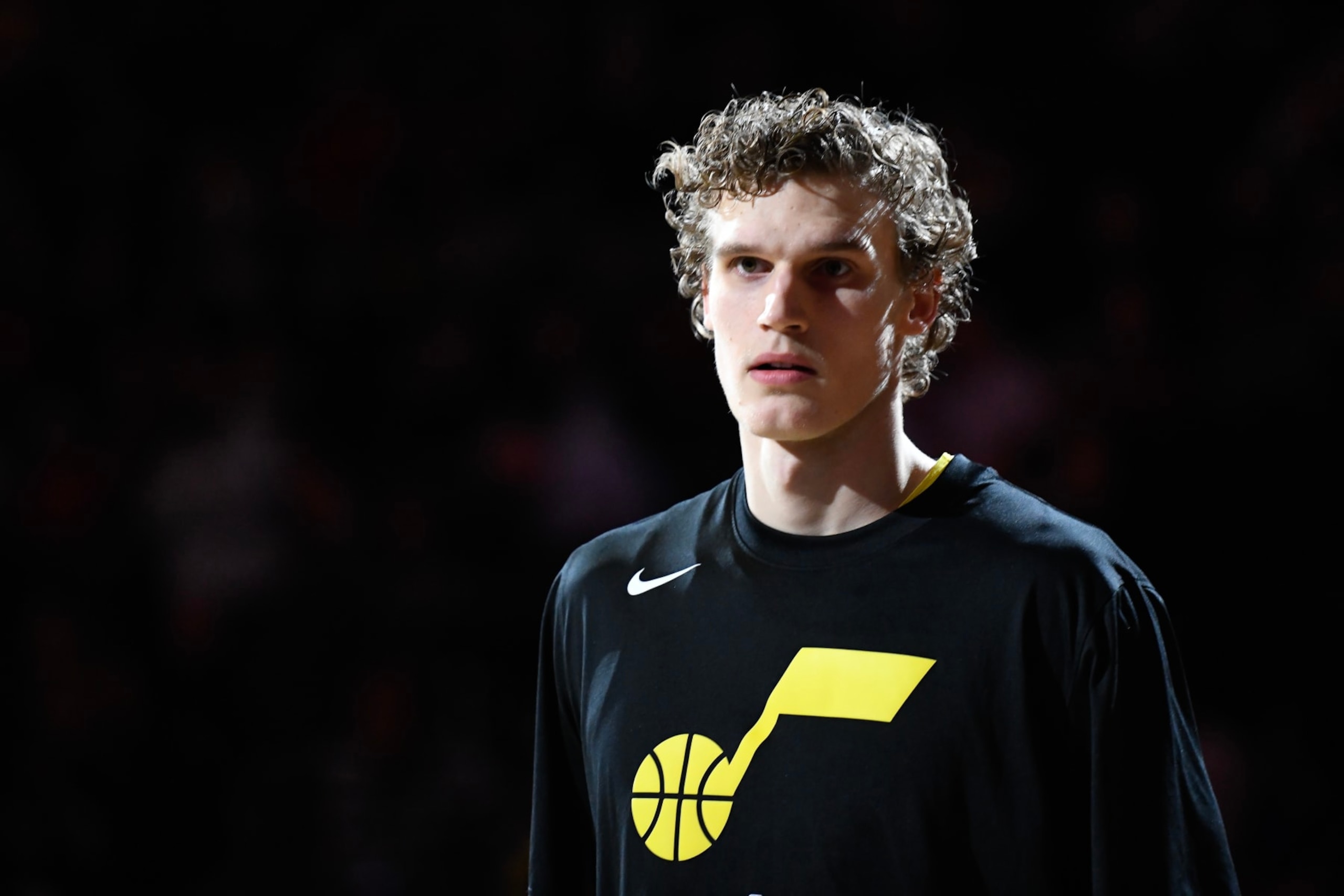 SALT LAKE CITY, UTAH - NOVEMBER 30: Lauri Markkanen #23 of the Utah Jazz looks on before a game against the LA Clippers at Vivint Arena on November 30, 2022 in Salt Lake City, Utah. NOTE TO USER: User expressly acknowledges and agrees that, by downloading and or using this photograph, User is consenting to the terms and conditions of the Getty Images License Agreement. (Photo by Alex Goodlett/Getty Images)