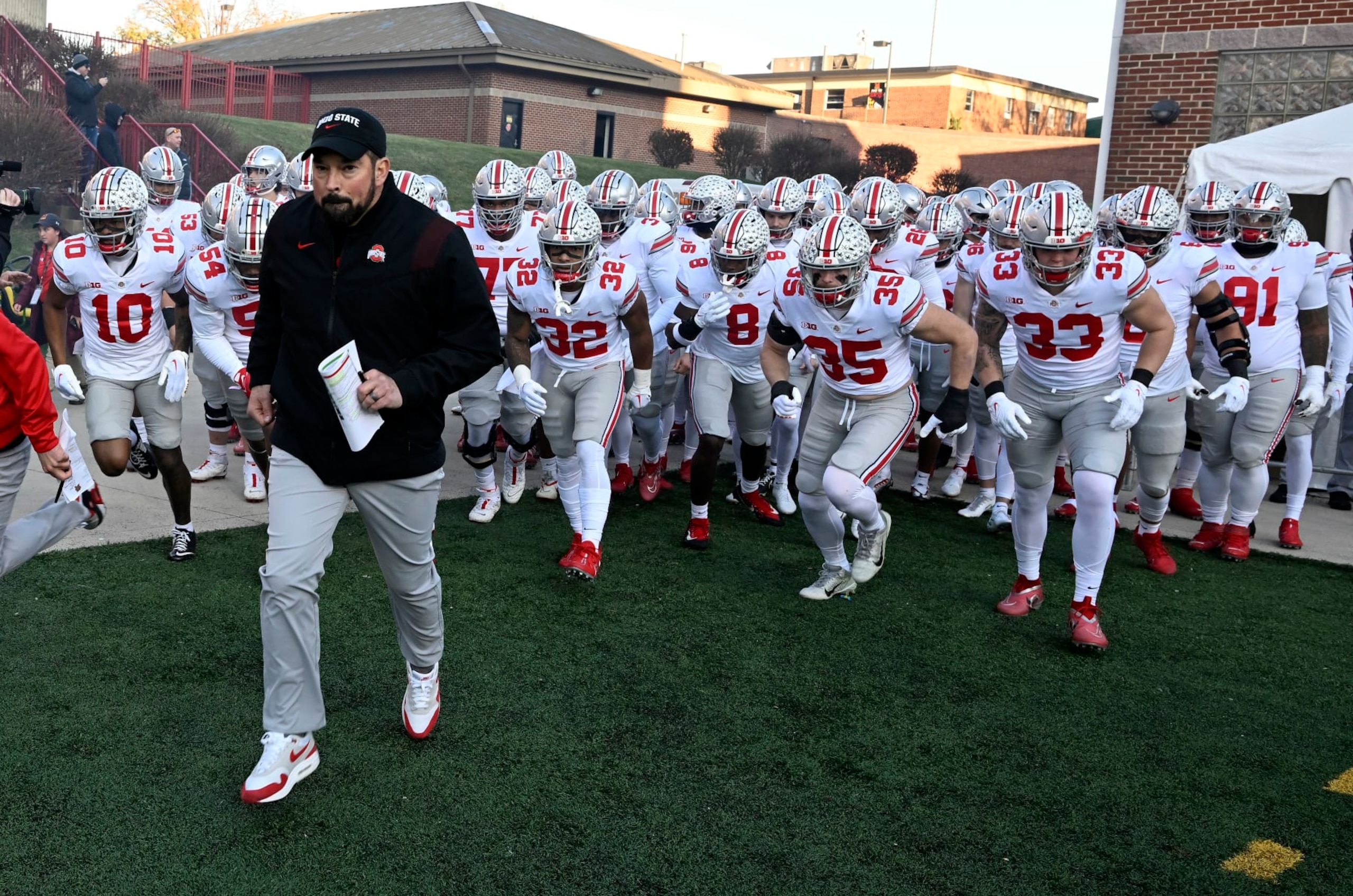 Ohio State head coach Ryan Day and the Buckeyes. 