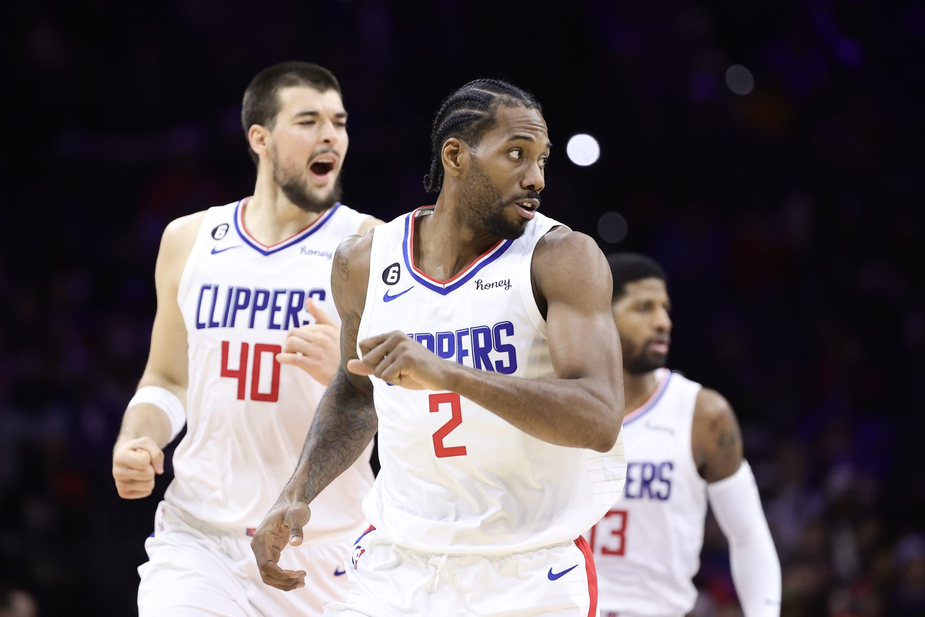 Ivica Zubac and Kawhi Leonard