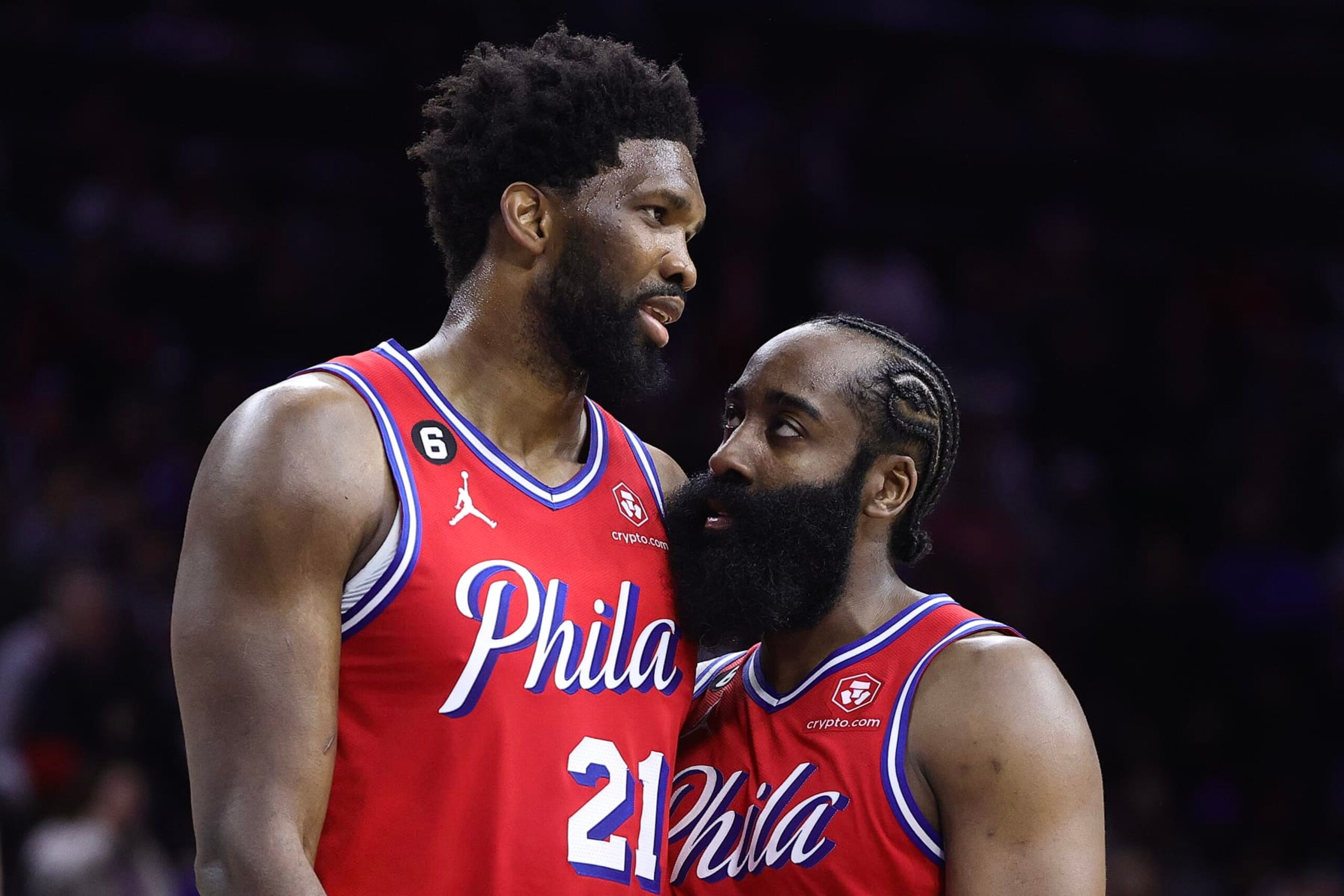 Joel Embiid and James Harden