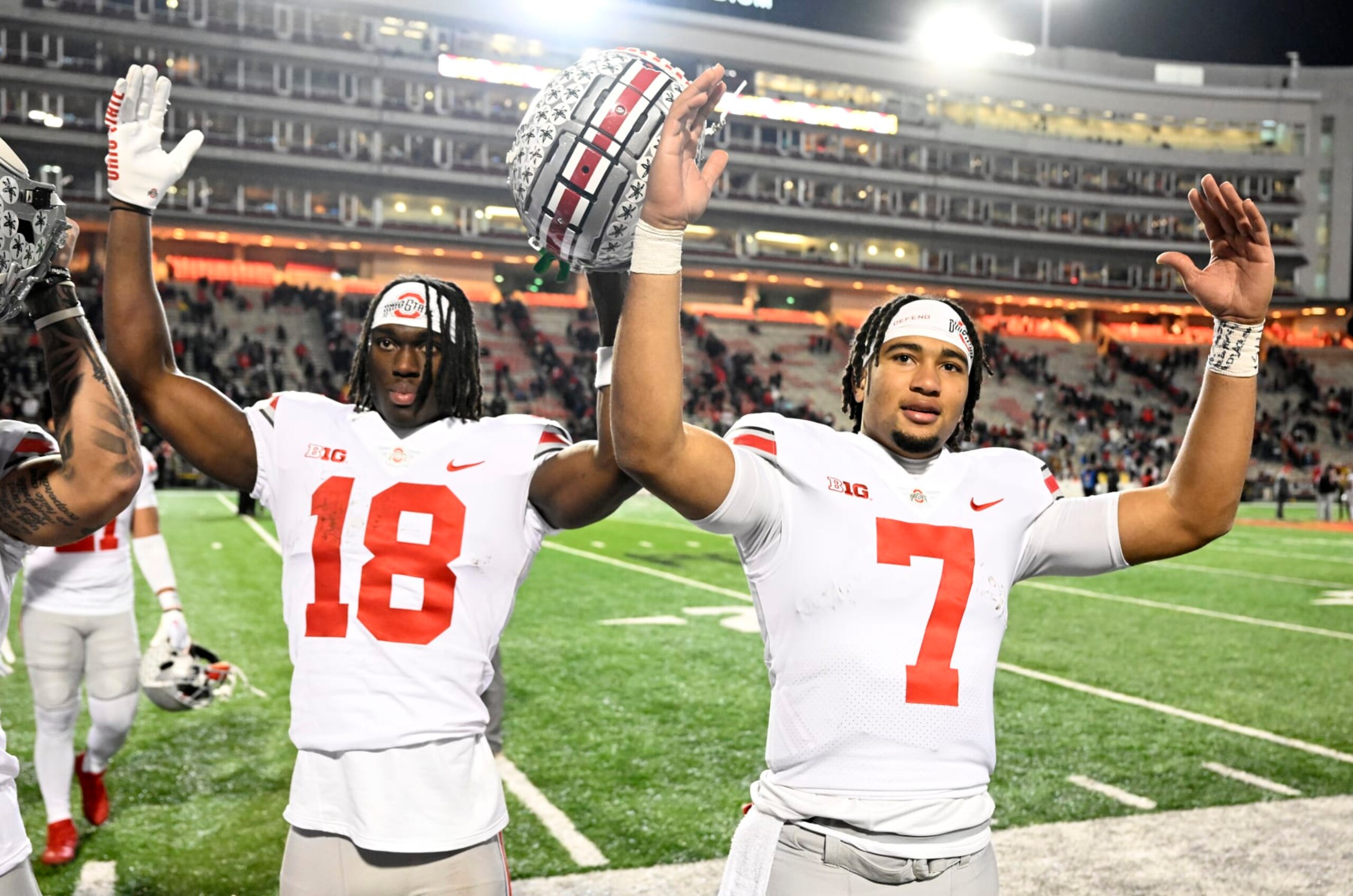 Ohio State WR Marvin Harrison Jr. and QB C.J. Stroud