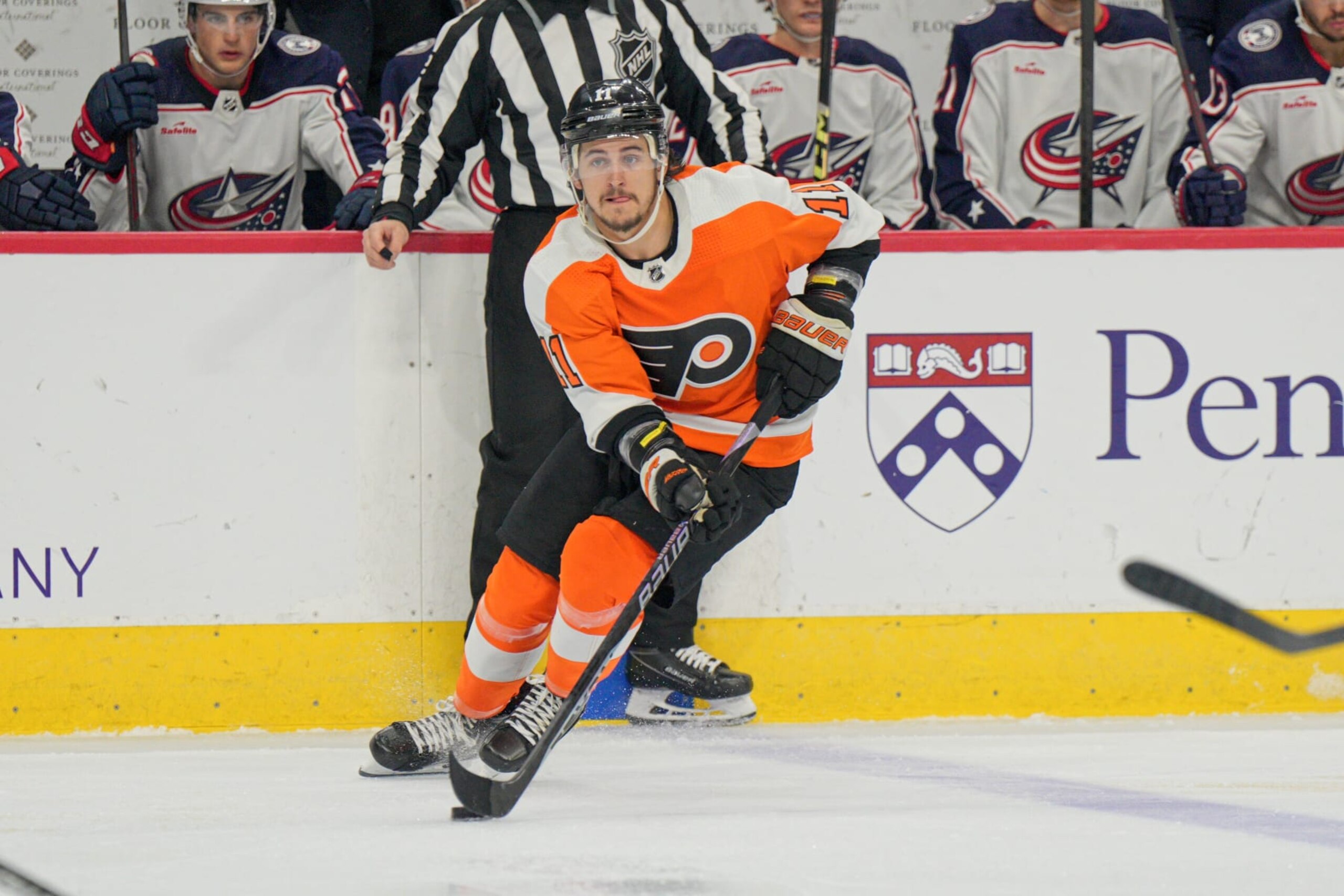 Philadelphia Flyers winger Travis Konecny.