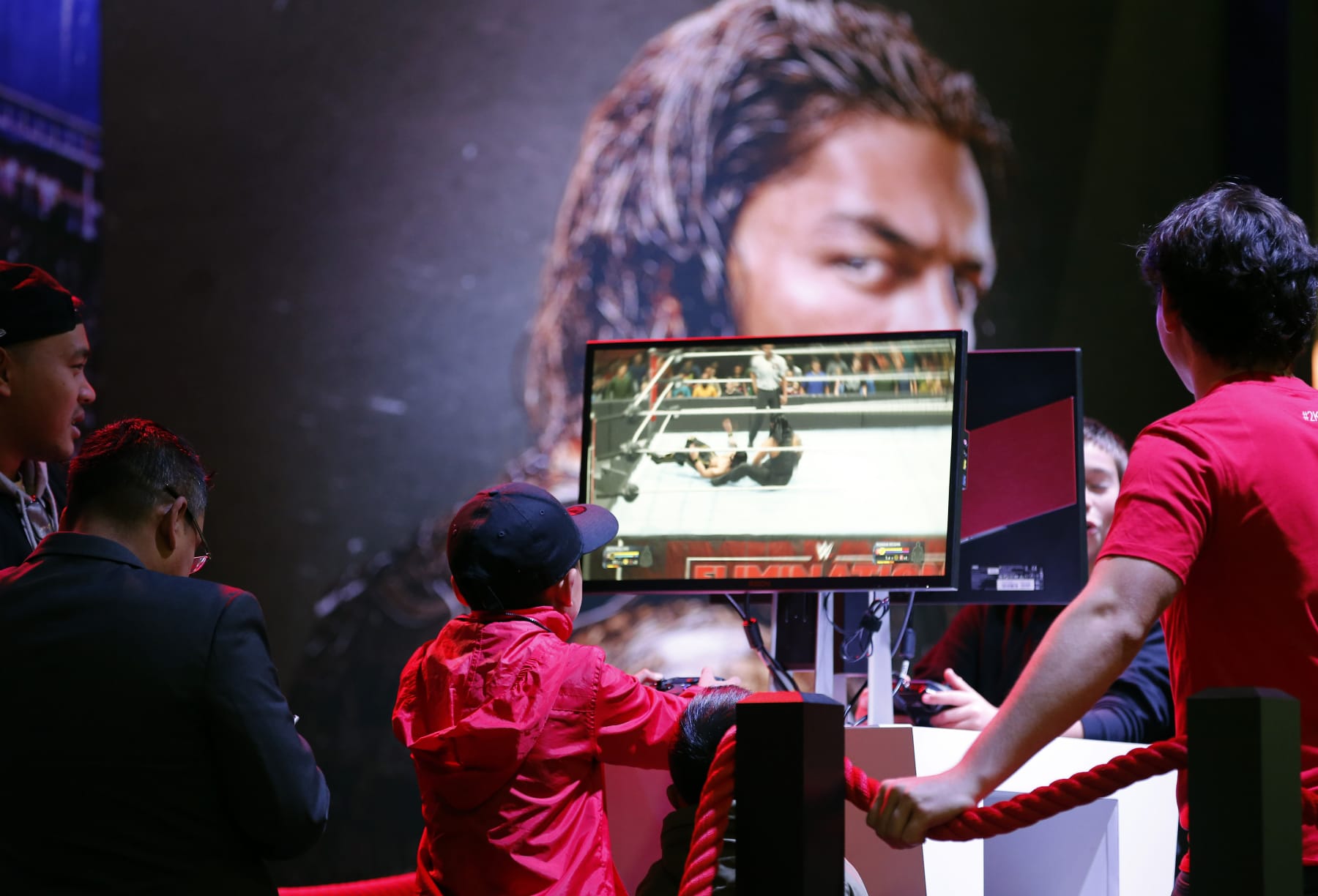 PARIS, FRANCE - OCTOBER 29: A gamer plays the video game 'WWE 2K20' developed and published by 2K Sports during the 'Paris Games Week' on October 29, 2019 in Paris, France. 'Paris Games Week' is an international trade fair for video games that runs from October 29 to November 03, 2019. (Photo by Chesnot/Getty Images) PARIS, FRANCE - OCTOBER 29: A gamer plays the video game 'WWE 2K20' developed and published by 2K Sports during the 'Paris Games Week' on October 29, 2019 in Paris, France. 'Paris Games Week' is an international trade fair for video games that runs from October 29 to November 03, 2019. (Photo by Chesnot/Getty Images)