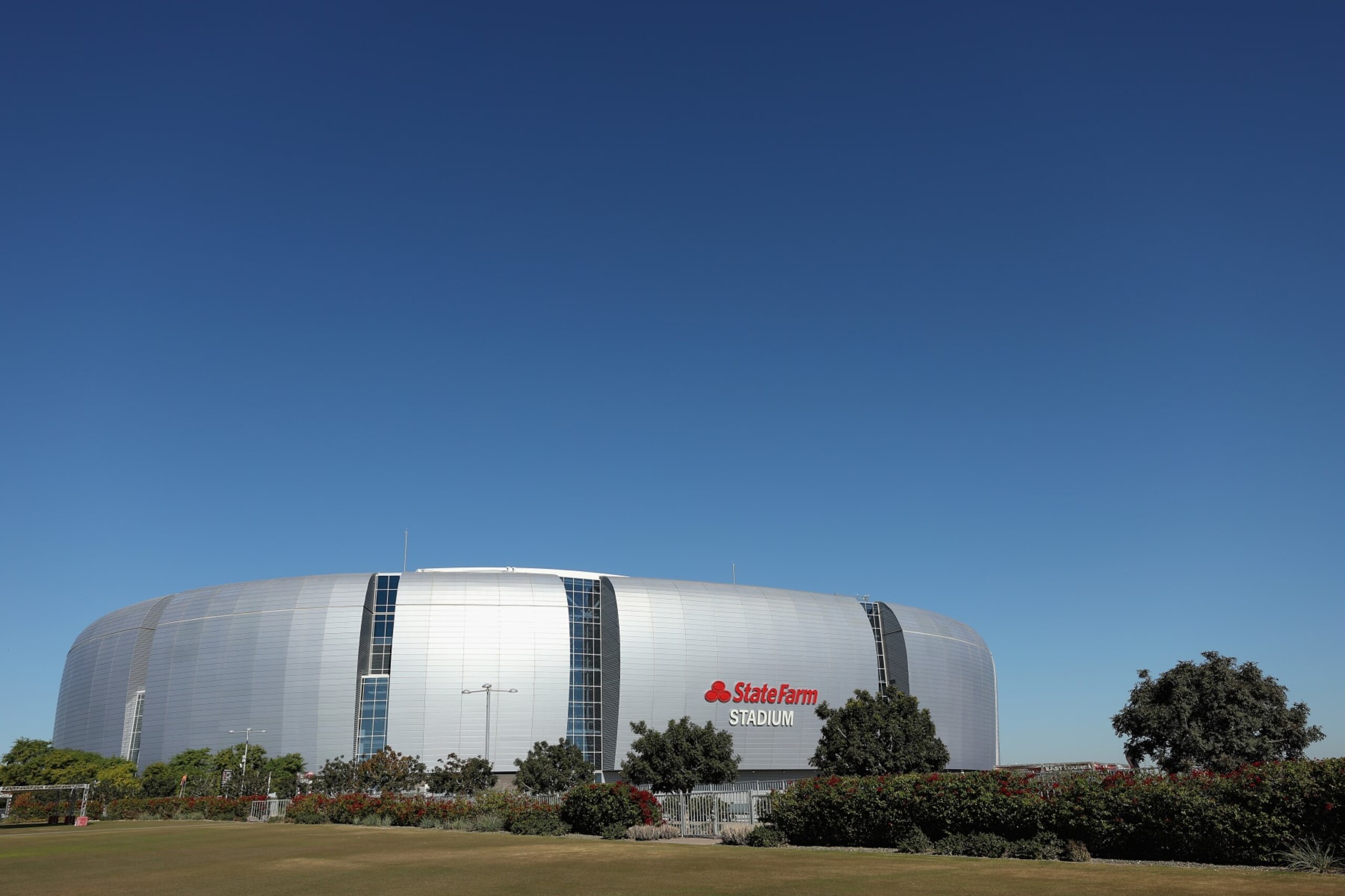 GLENDALE, ARIZONA - NOVEMBER 27: General view outside of State Farm Stadium before the NFL game between the Arizona Cardinals and Los Angeles Chargers on November 27, 2022 in Glendale, Arizona. (Photo by Christian Petersen/Getty Images)