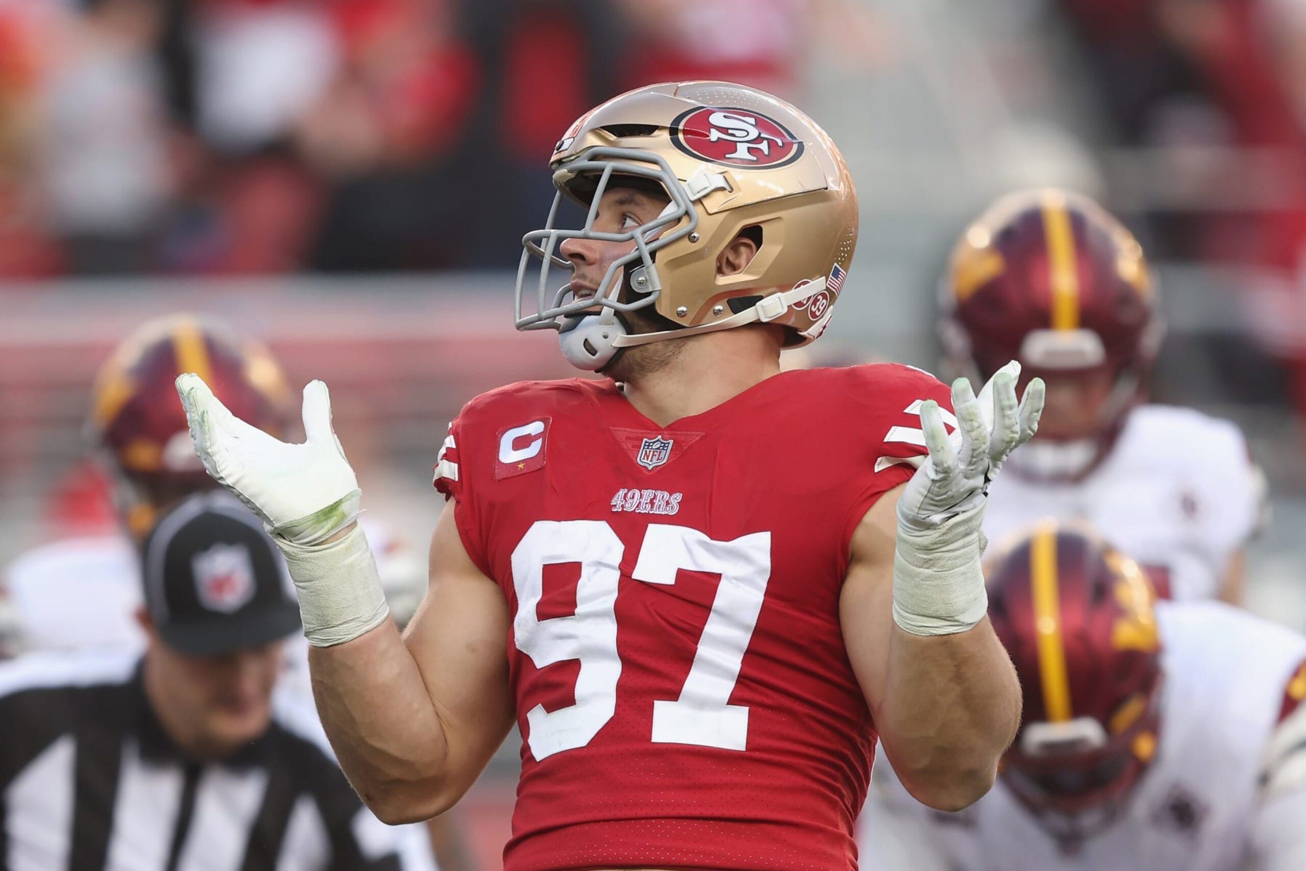 49ers edge-rusher Nick Bosa 49ers edge-rusher Nick Bosa