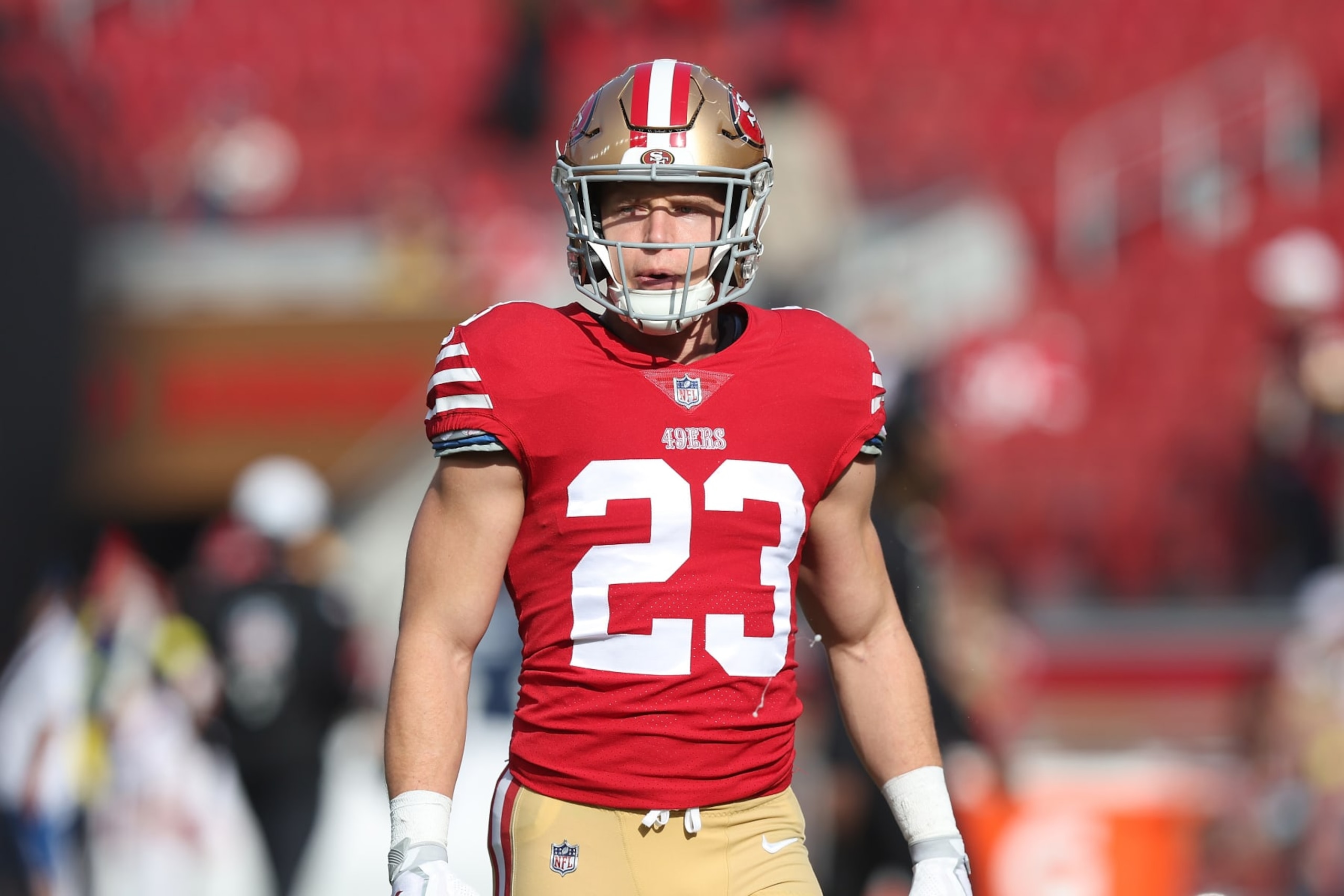 San Francisco 49ers RB Christian McCaffrey San Francisco 49ers RB Christian McCaffrey