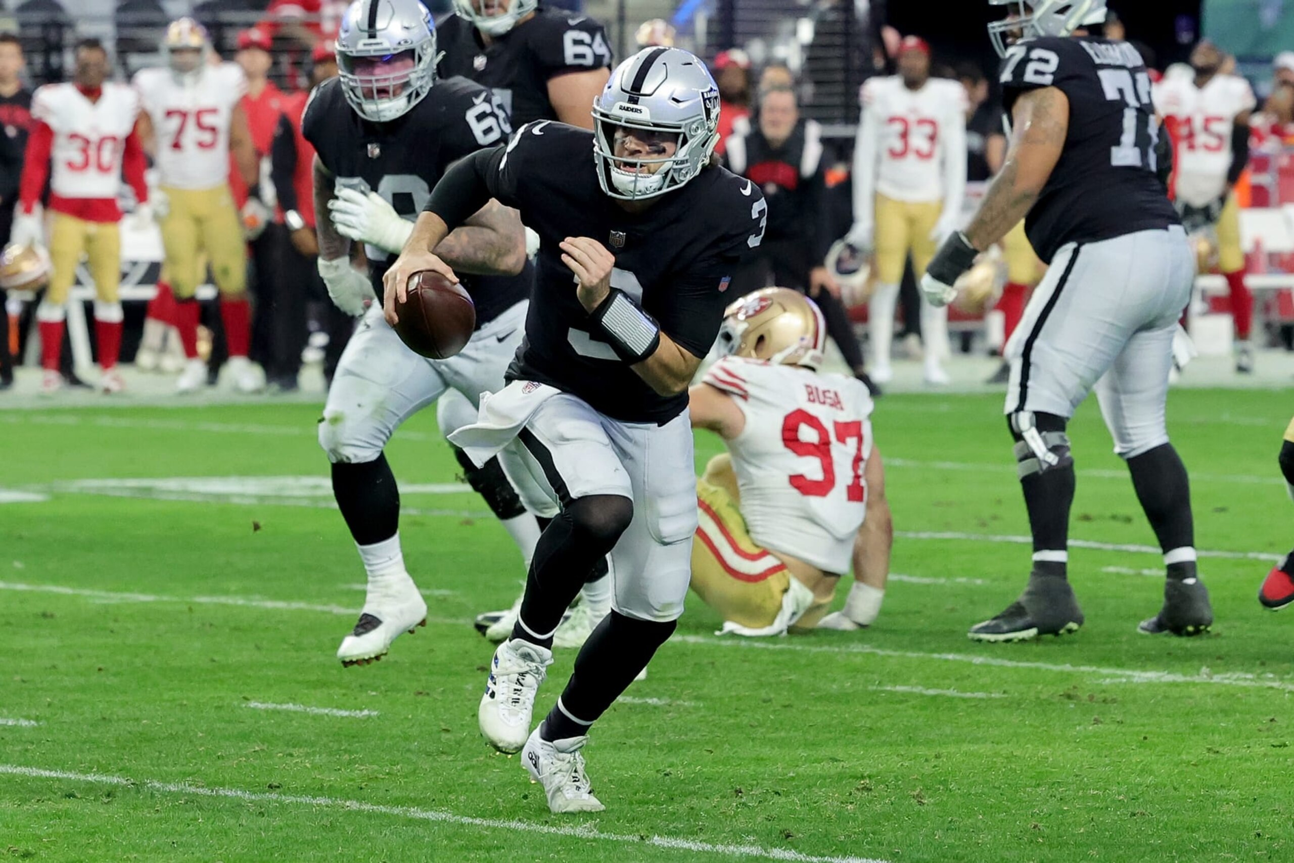 Raiders QB Jarrett Stidham Raiders QB Jarrett Stidham