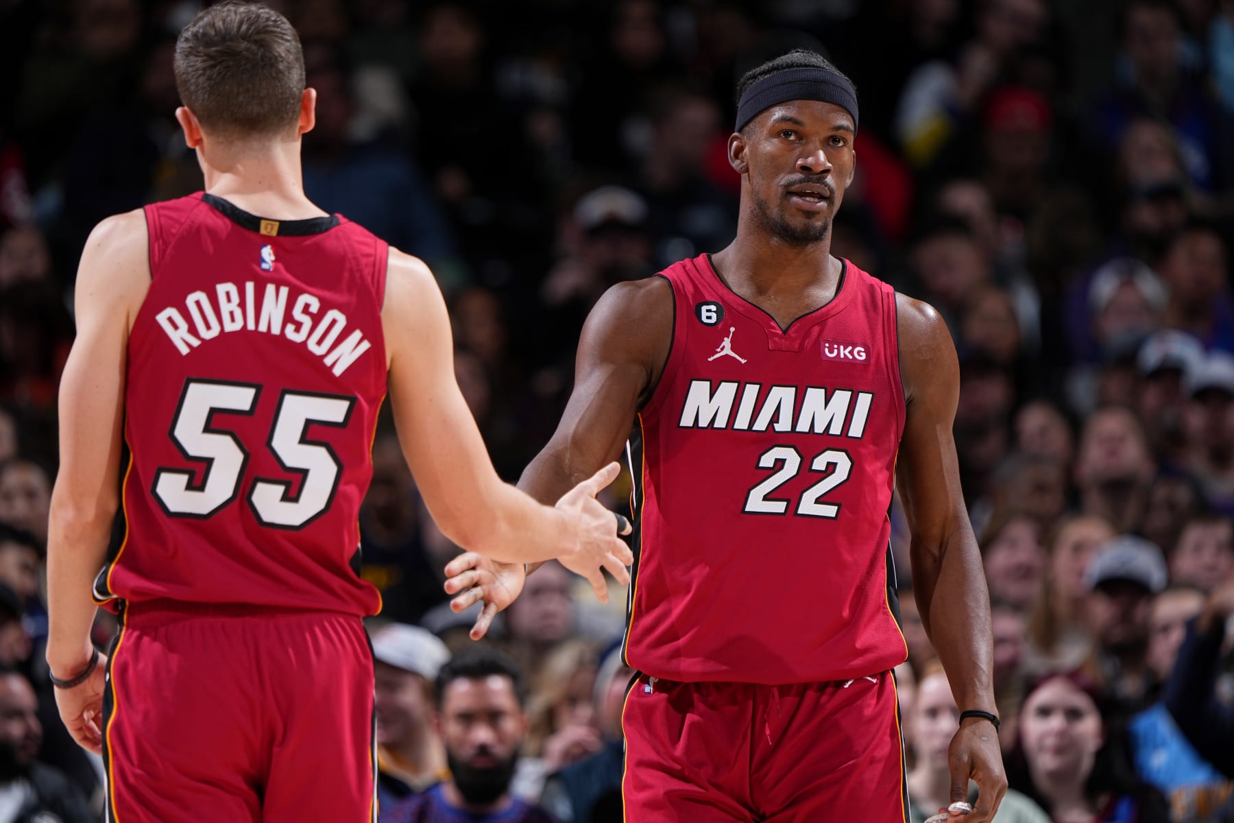 Duncan Robinson and Jimmy Butler
