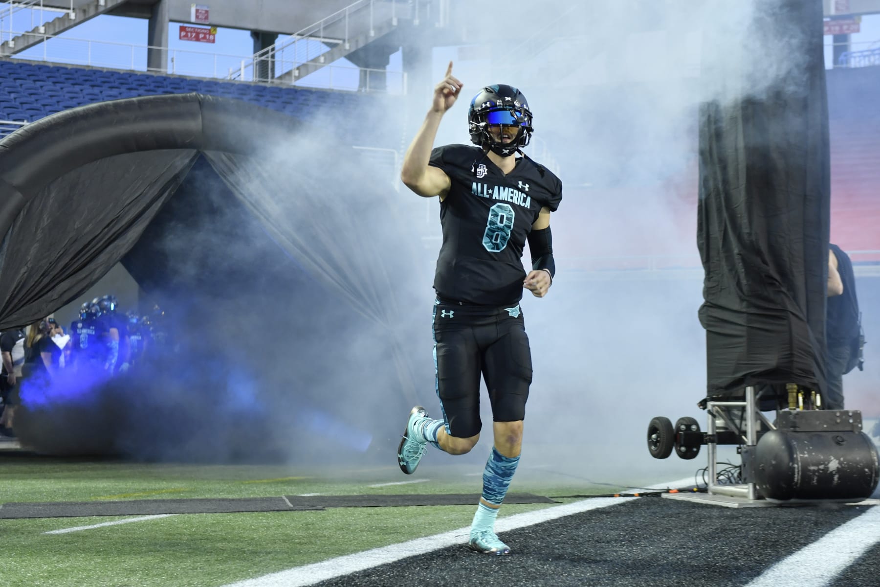 QB Hudson Card is introduced at the 2020 Under Armour All-America Game