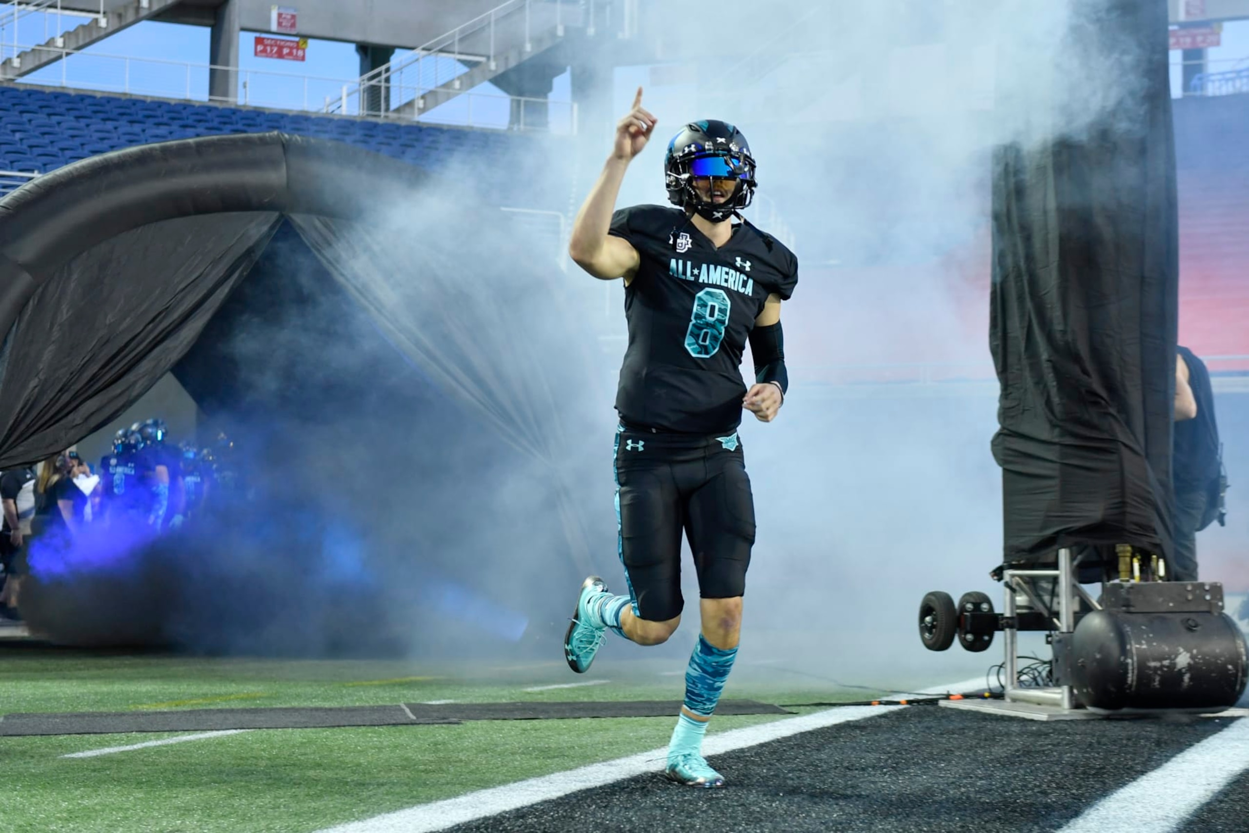 QB Hudson Card is introduced at the 2020 Under Armour All-America Game QB Hudson Card is introduced at the 2020 Under Armour All-America Game