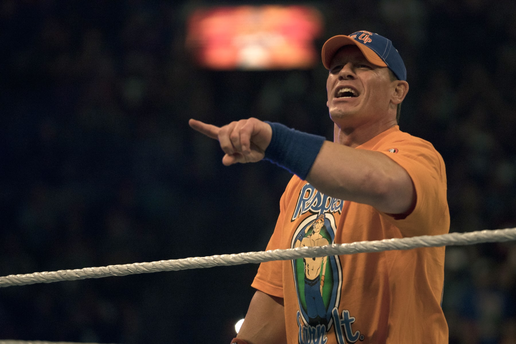 Professional Wrestling: WWE SummerSlam: John Cena during match at Barclays Center. 
Brooklyn, NY 8/20/2017
CREDIT: Chad Matthew Carlson (Photo by Chad Matthew Carlson /Sports Illustrated via Getty Images)
(Set Number: X161332 TK1 )