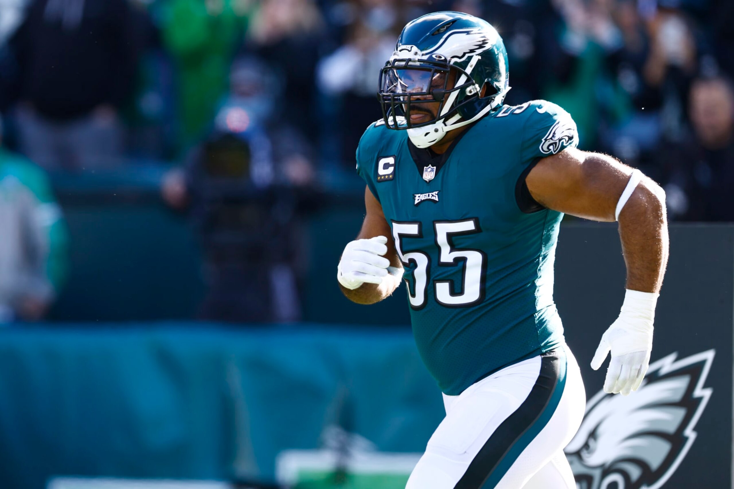 Brandon Graham notched two sacks after Josh Sweat's injury Sunday. 
