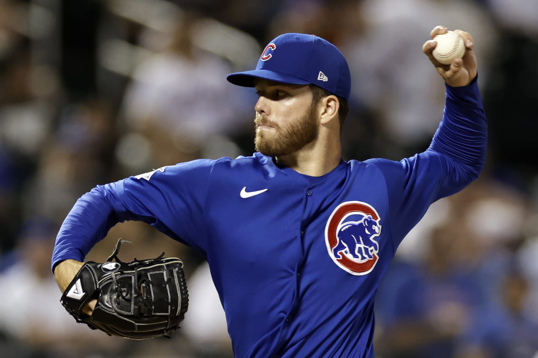 NEW YORK, NY - SEPTEMBER 13: Brandon Hughes #47 of the Chicago Cubs pitches during the ninth inning against the New York Mets at Citi Field on September 13, 2022 in the Queens borough of New York City. The Cubs won 4-1. (Photo by Adam Hunger/Getty Images)