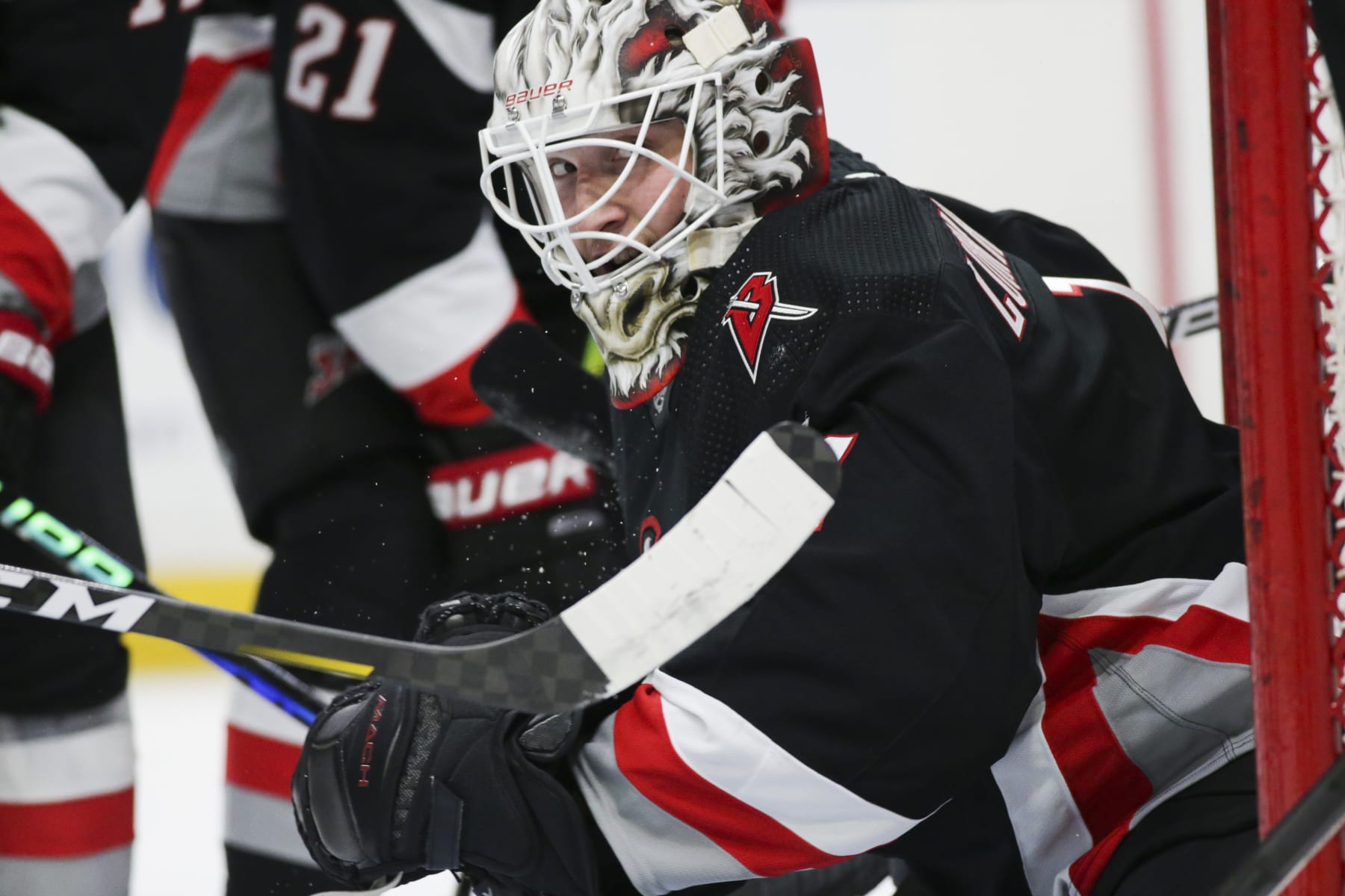Ukko-Pekka Luukkonen is playing well and giving the Sabres a lift in a crowded crease