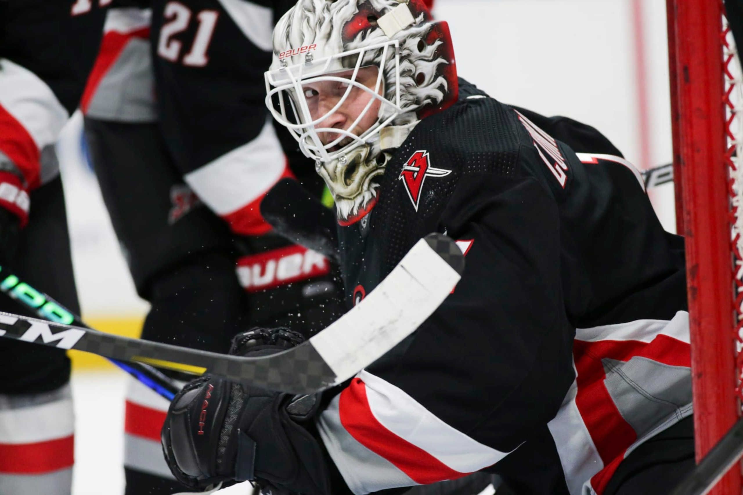 Ukko-Pekka Luukkonen is playing well and giving the Sabres a lift in a crowded crease