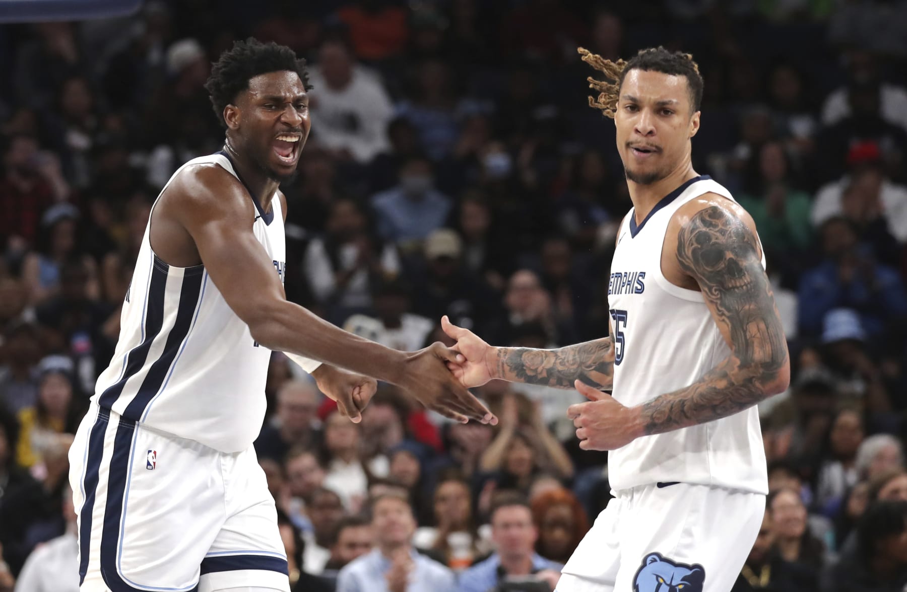 Jaren Jackson Jr. and Brandon Clarke