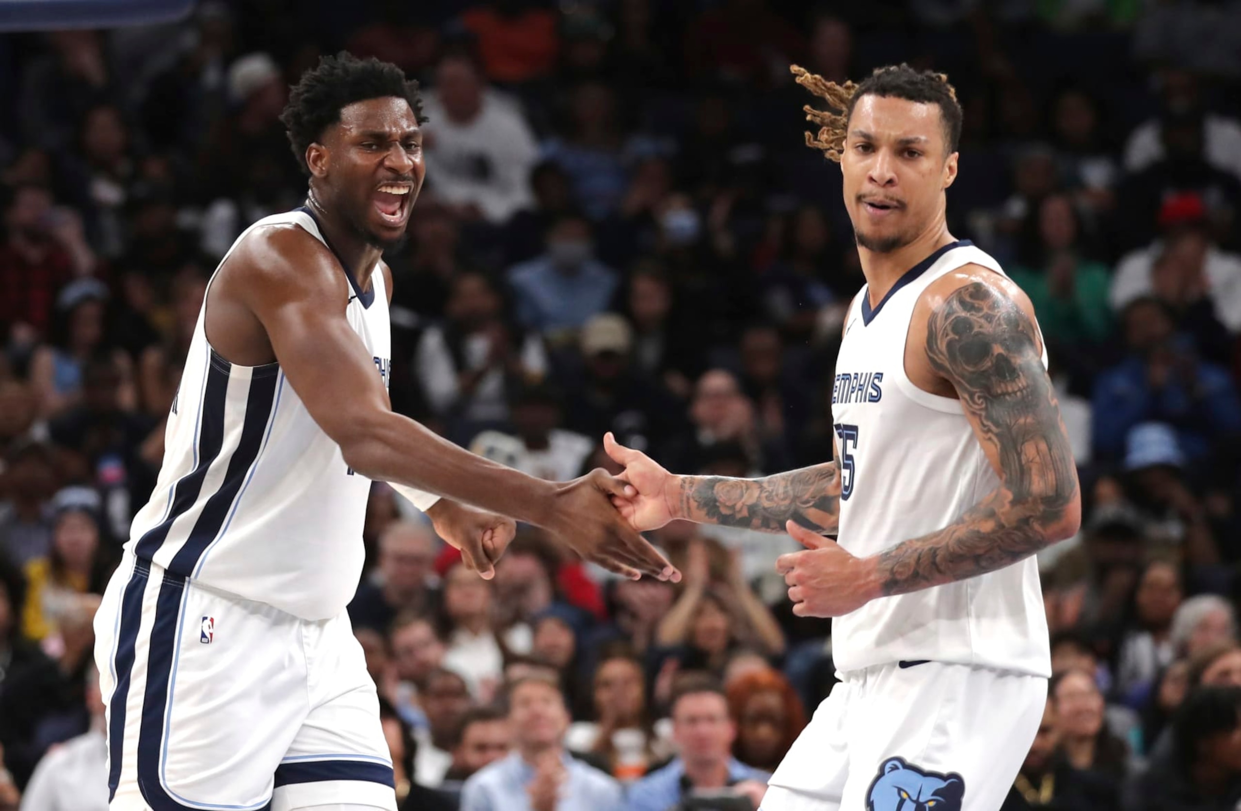 Jaren Jackson Jr. and Brandon Clarke