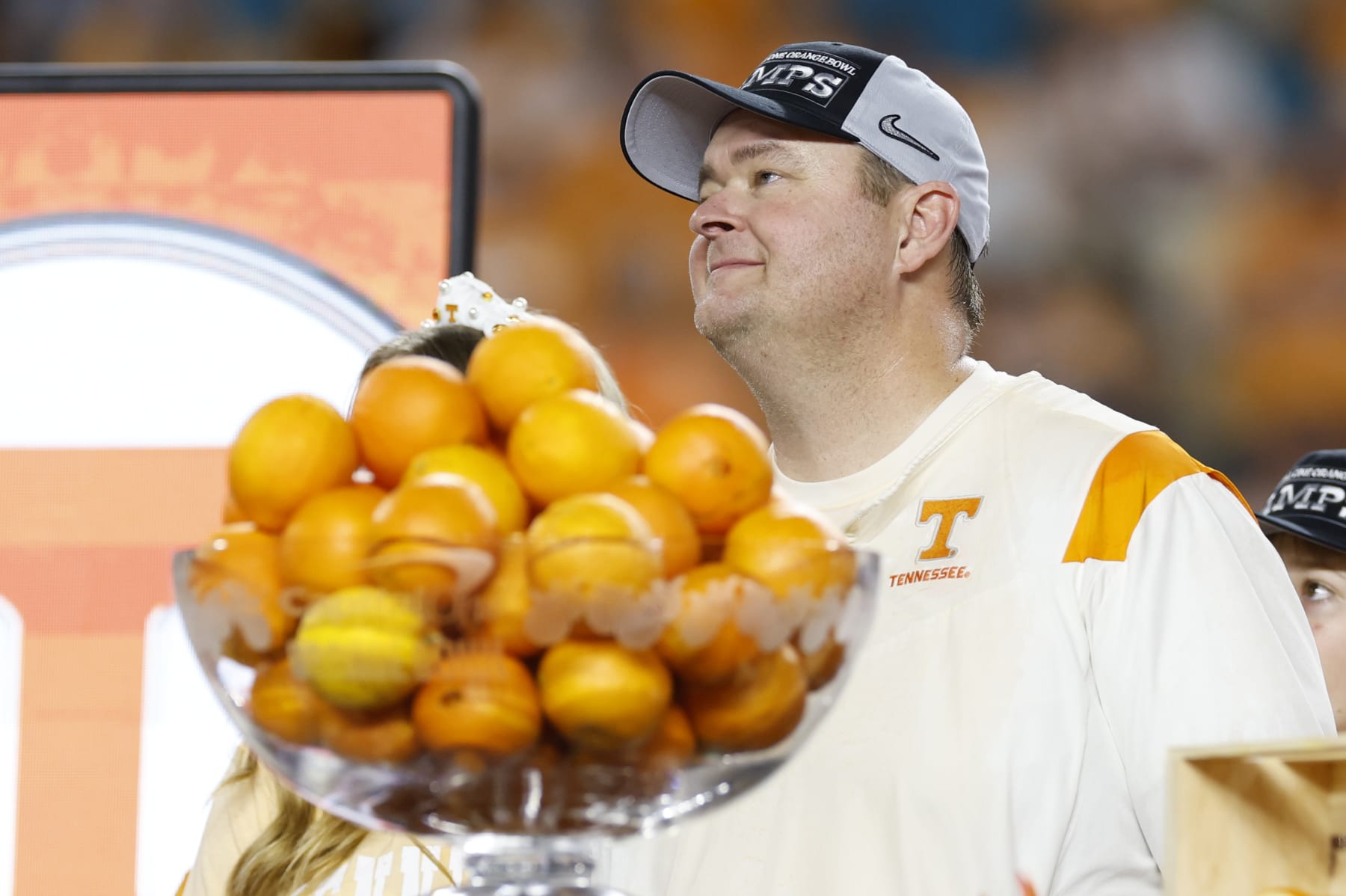 MIAMI GARDENS, FL - DECEMBER 30: Tennessee Volunteers head coach Josh Heupel looks on after the Capital One Orange Bowl between the Tennessee Volunteers and the Clemson Tigers on December 30, 2022 at Hard Rock Stadium in Miami Gardens, Fl. (Photo by David Rosenblum/Icon Sportswire via Getty Images)