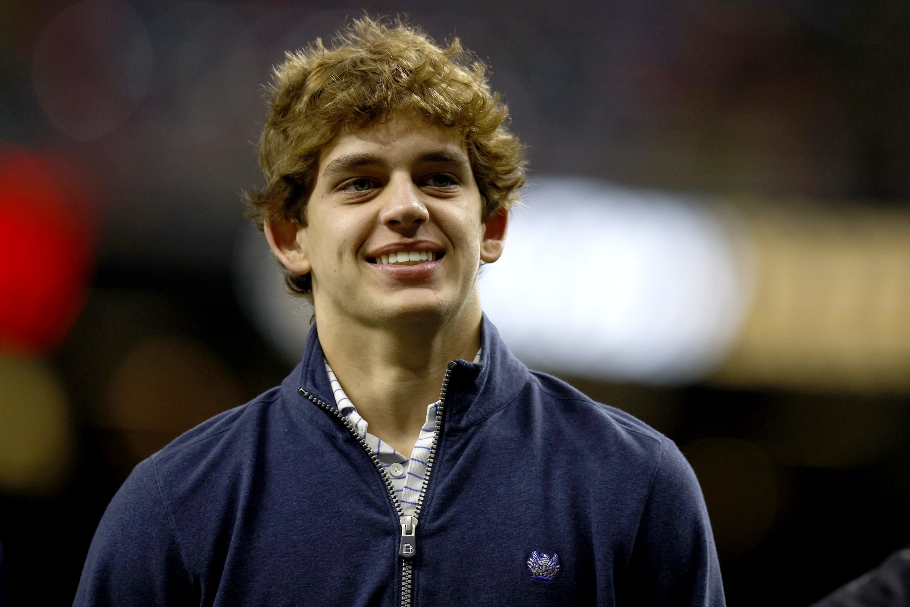 NEW ORLEANS, LOUISIANA - NOVEMBER 20: Arch Manning attends the game between the Los Angeles Rams and New Orleans Saints at Caesars Superdome on November 20, 2022 in New Orleans, Louisiana. (Photo by Sean Gardner/Getty Images)
