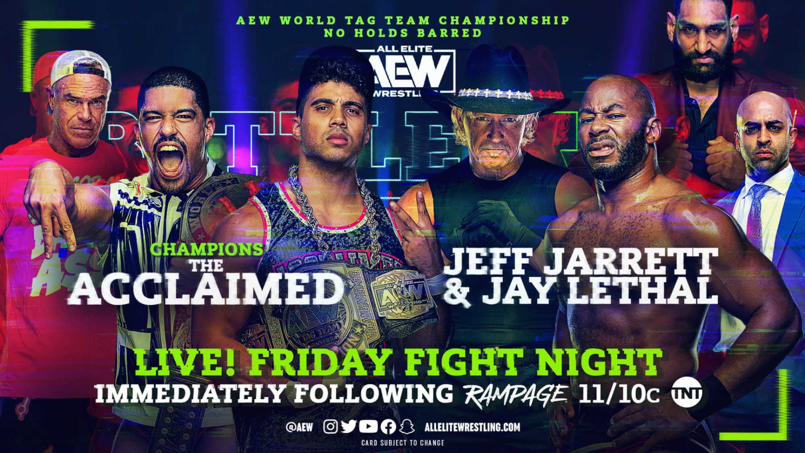 The Acclaimed, Jeff Jarrett and Jay Lethal.